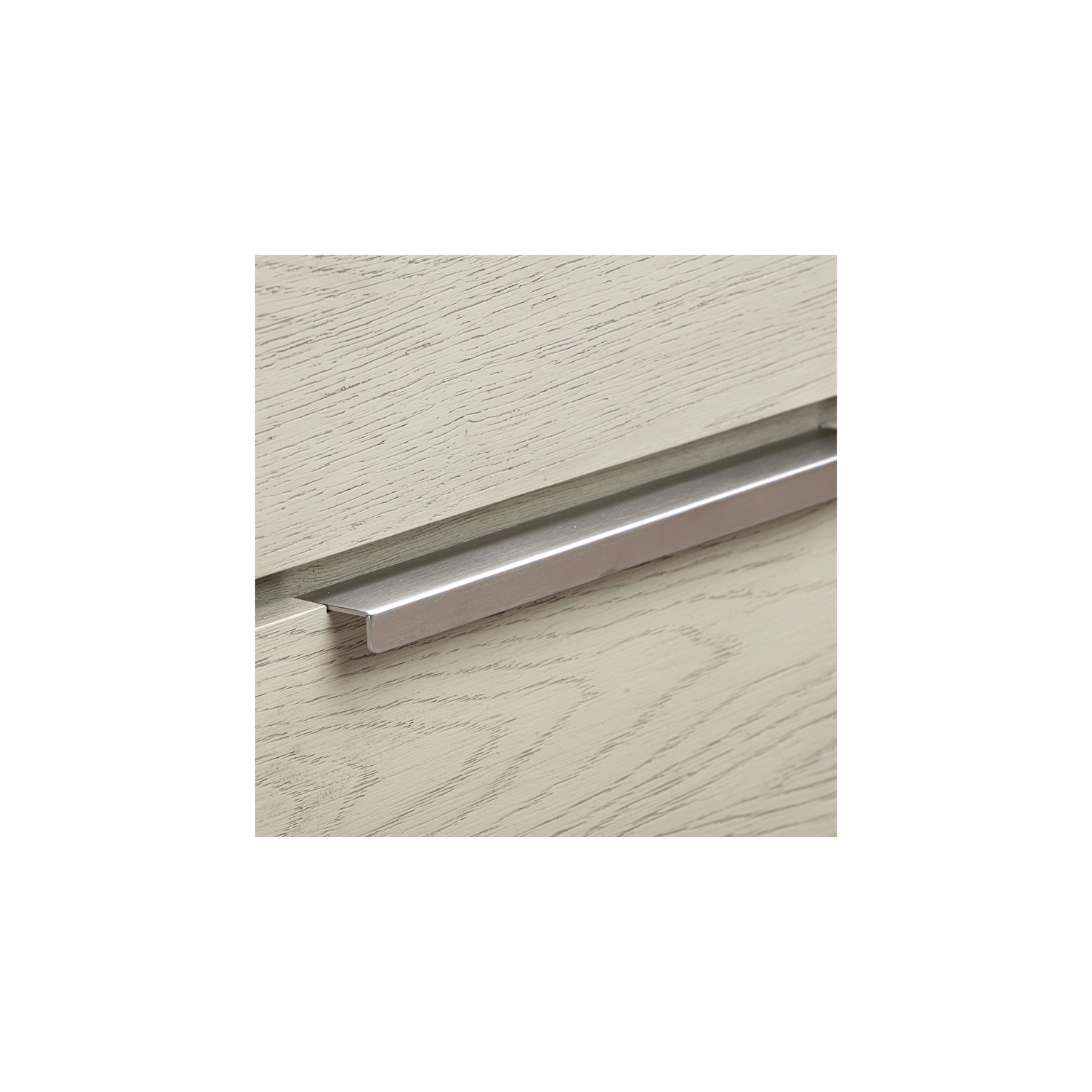 Armen Living Abbey 2 Drawer 24"W Wood Nightstand in Gray Oak Finish