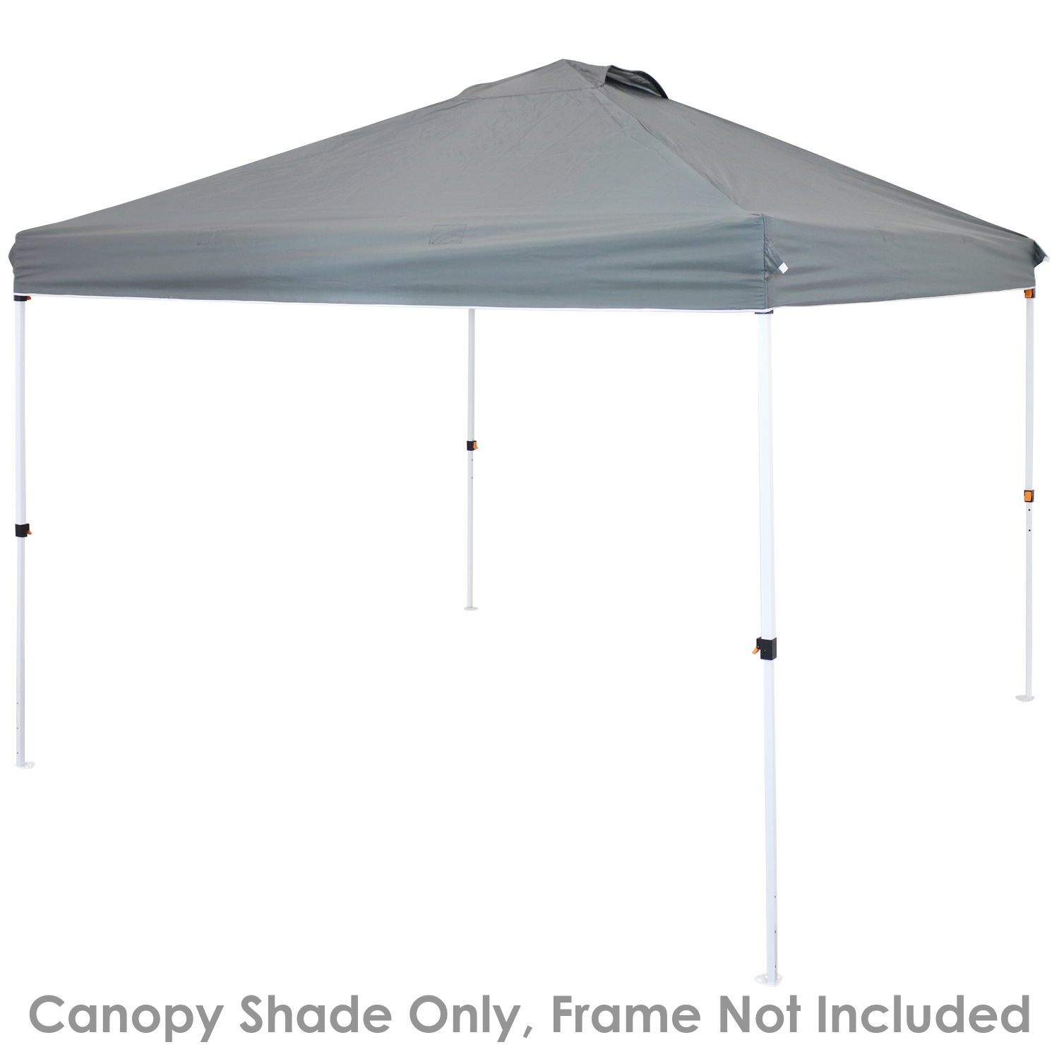 Sunnydaze 10 x 10 ft Oxford Fabric Pop-Up Canopy Shade with Vent - Gray