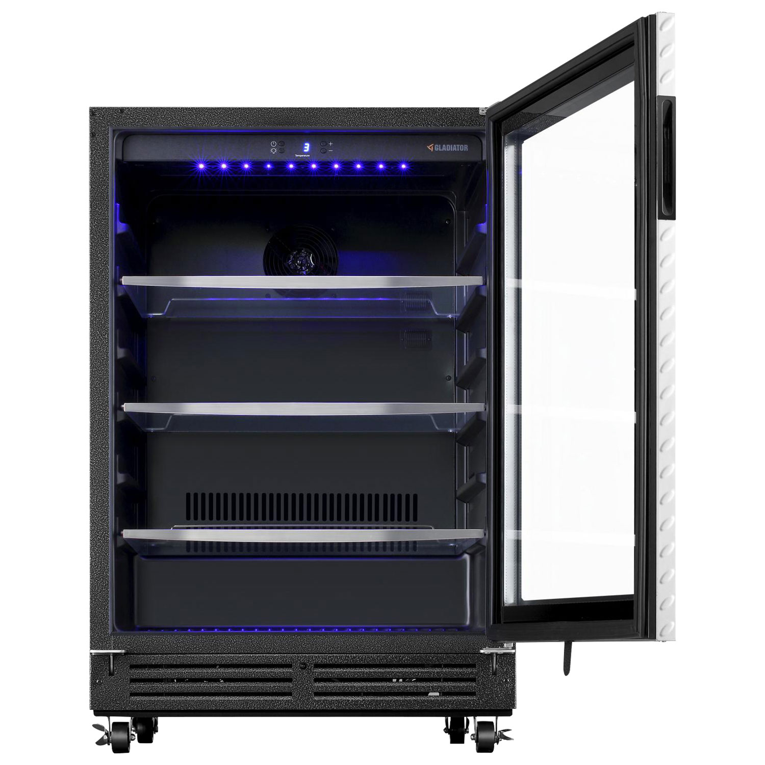 Gladiator 25" 5.4 Cu. Ft. Under the Counter Refrigerator - Silver Tread