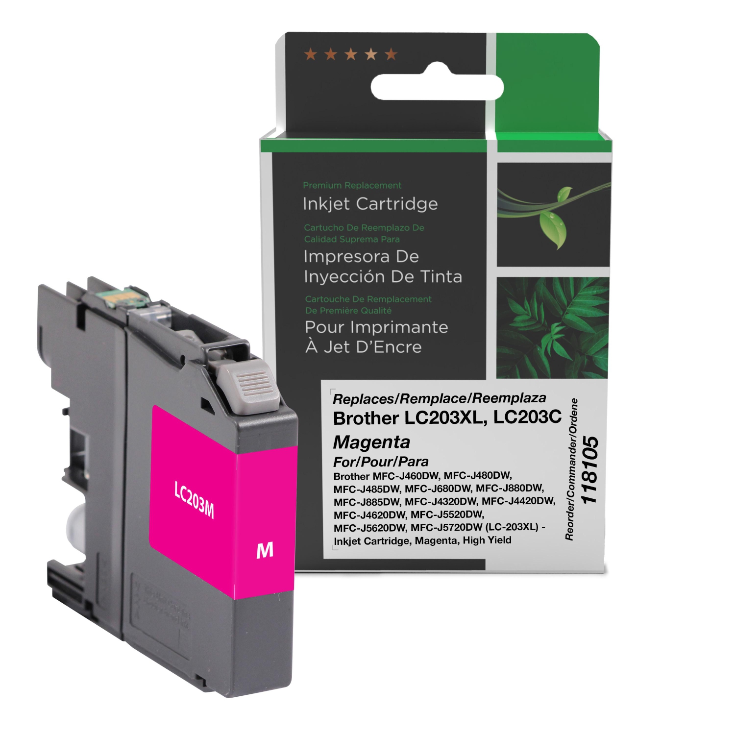 5PK LC203 XL Replacement Ink Cartridges For Brother MFC J4320dw Mfc J4420dw 5PK LC203 XL Replacement Ink Cartridges For Brother MFC J4320dw Mfc J4420dw