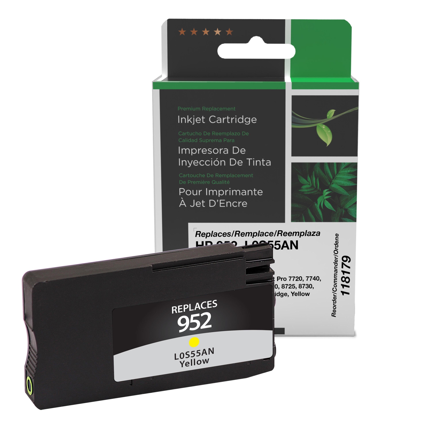 Clover Imaging Group Remanufactured Yellow Ink Cartridge for HP 952 - (118179)-Refurbished Excellent