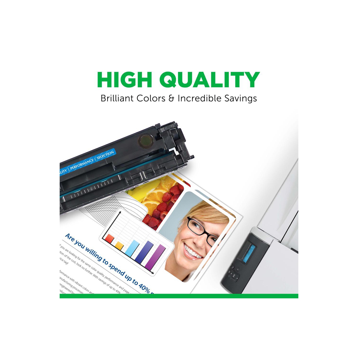 Clover Imaging Group – Cartouche de toner noir reconstruite pour Lexmark C540/C544/X543/X544