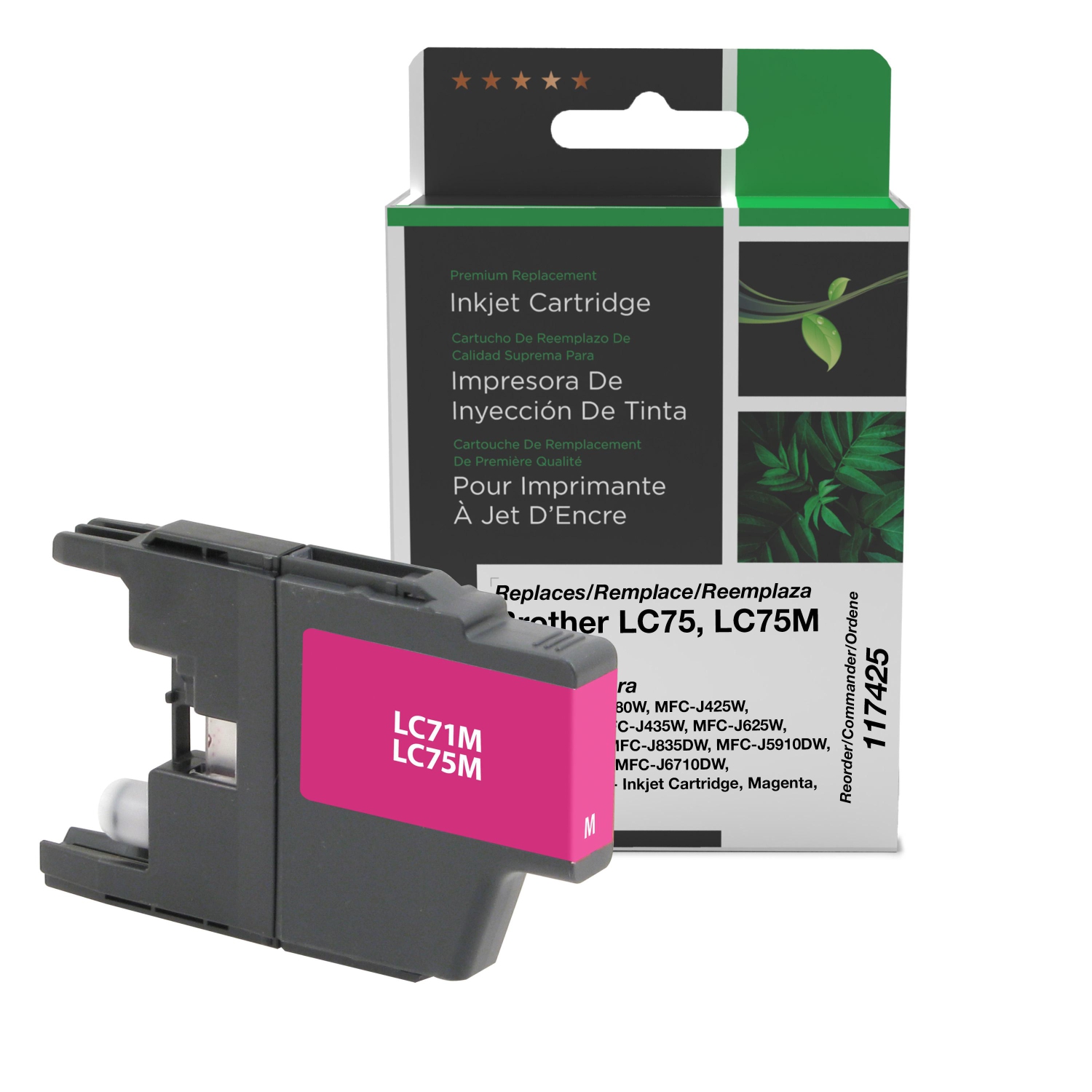 Clover Imaging Group Remanufactured Magenta Ink Cartridge for Brother LC71/LC75 -
