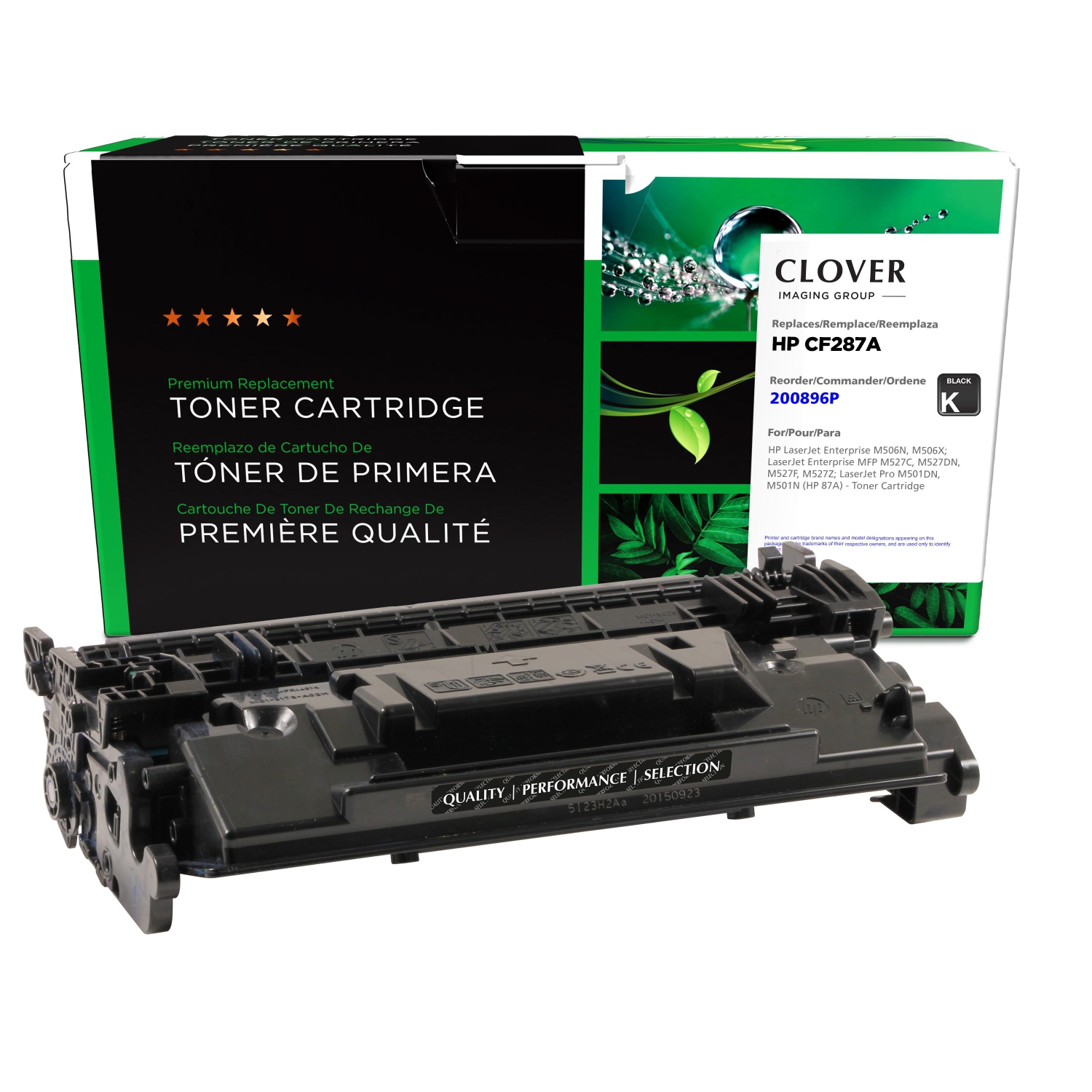 Clover Imaging Group Remanufactured Black Toner Cartridge for HP 87A --Refurbished Excellent