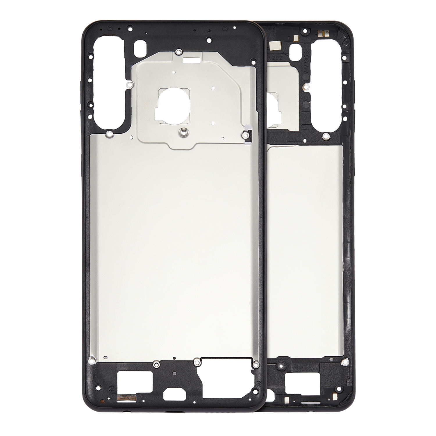 Replacement Mid-Frame Housing Compatible For Samsung Galaxy A21 (A215 / 2020) (Black)