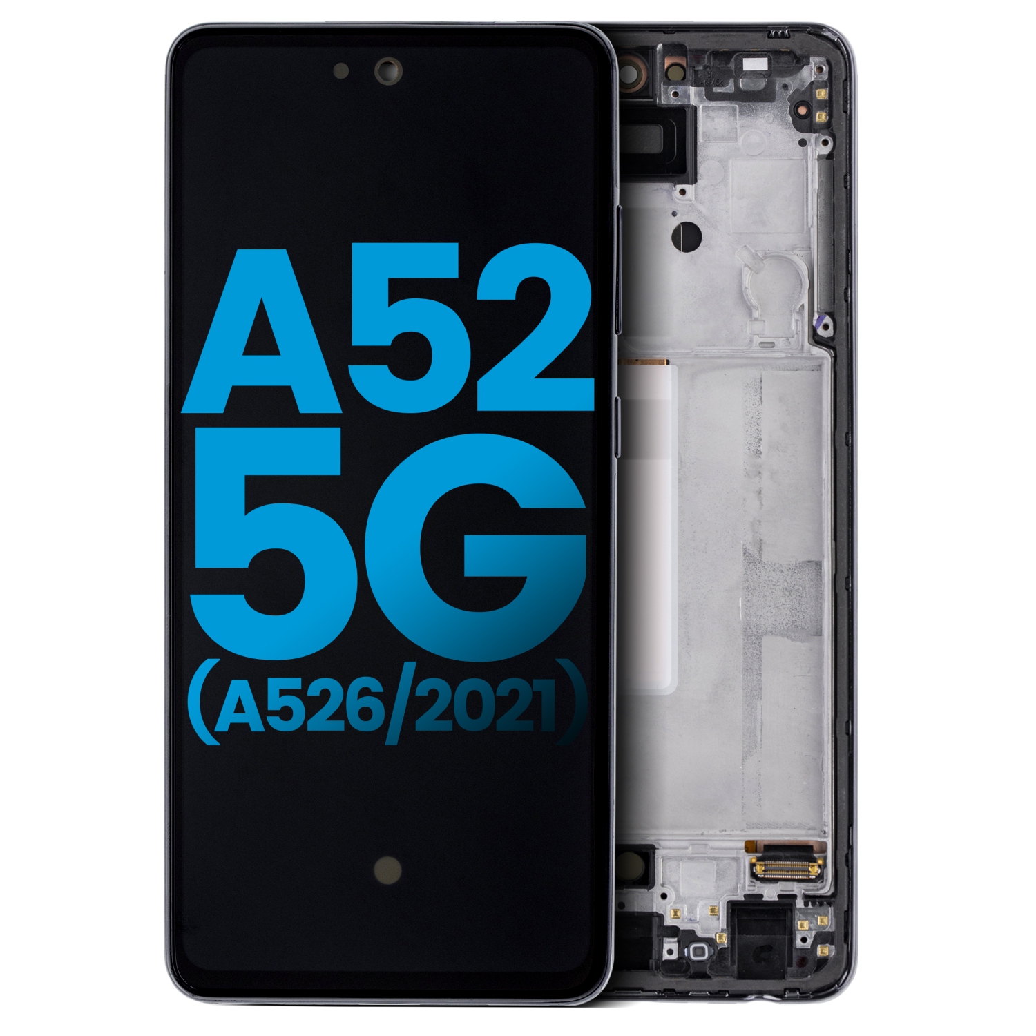 Replacement LCD Assembly With Frame Compatible For Samsung Galaxy A52 5G (A526 / 2021) / A52S (A528 / 2021) (Aftermarket : Incell) (Awesome Black)