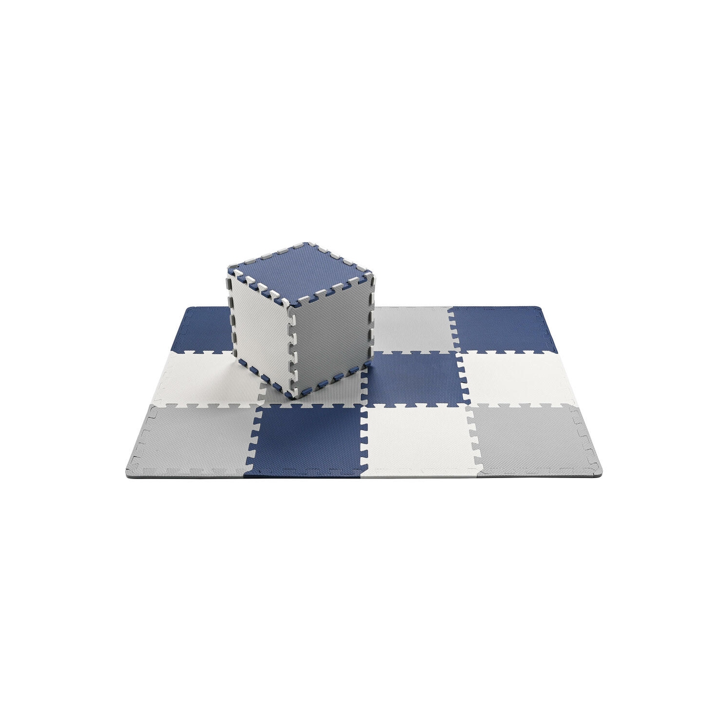 18pcs Puzzle Baby Playmat, EVA Foam Play Mat Crawl Floor Mat, Assembled Size 71.46" x 31.42"