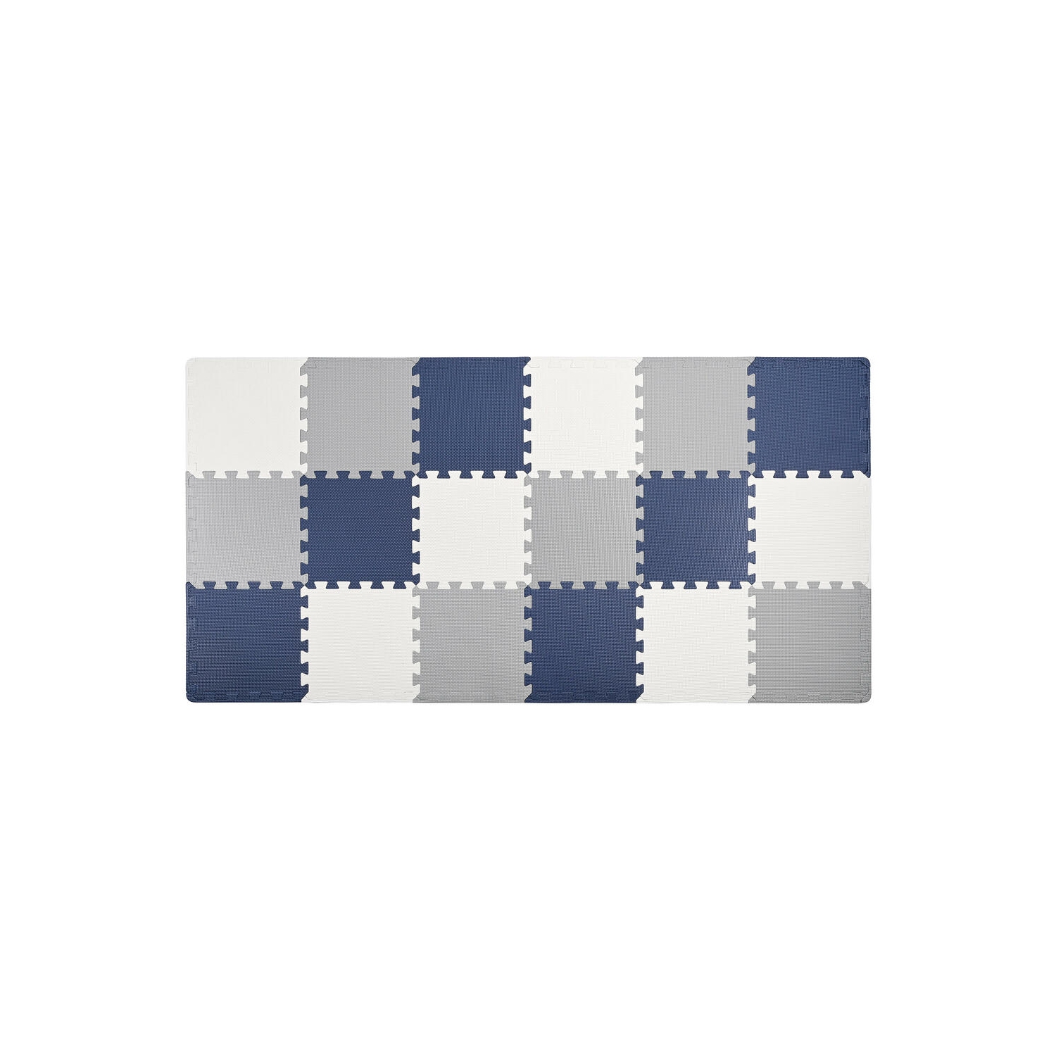 18pcs Puzzle Baby Playmat, EVA Foam Play Mat Crawl Floor Mat, Assembled Size 71.46" x 31.42"