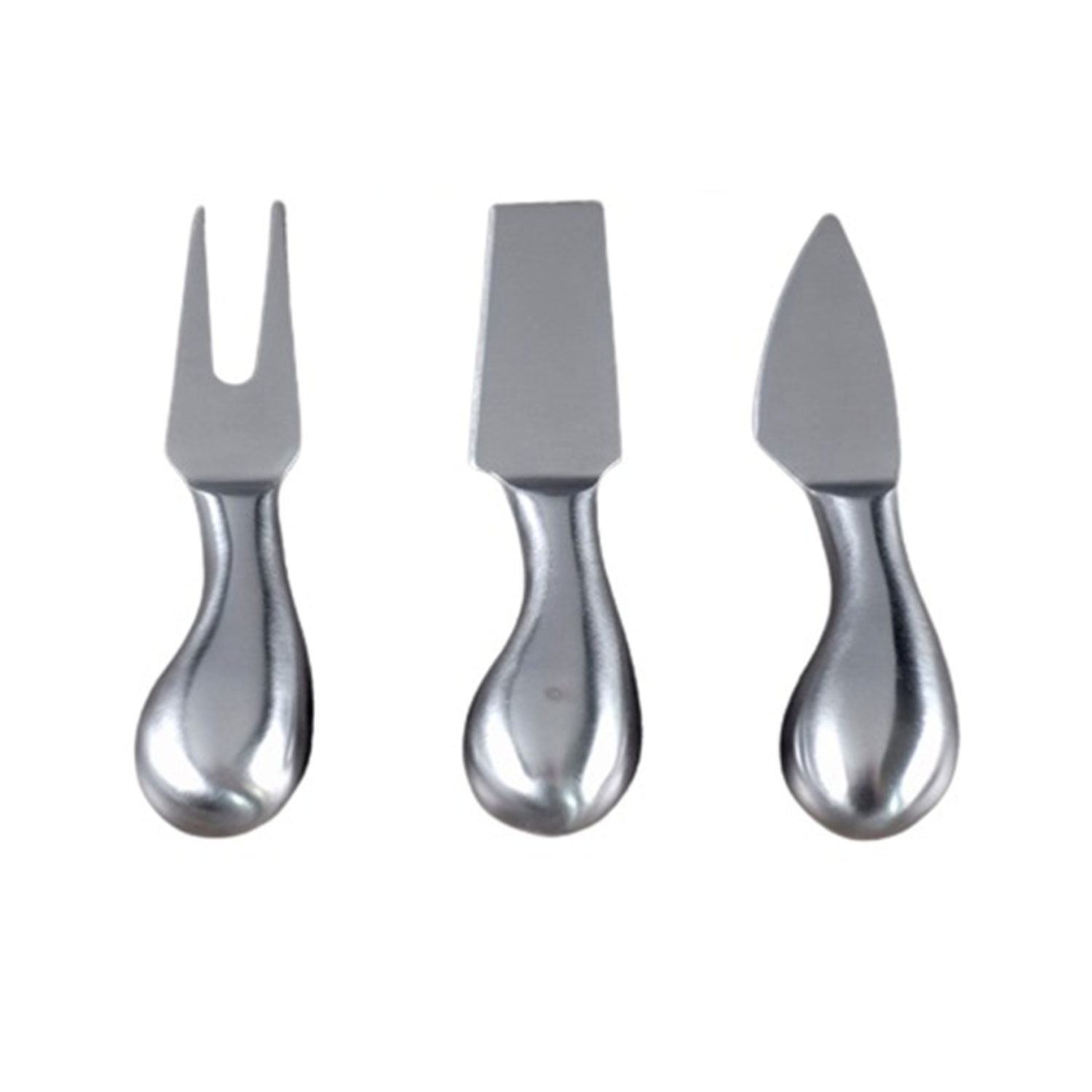 Set of 3 Stainless Steel Cheese knives 5x5"