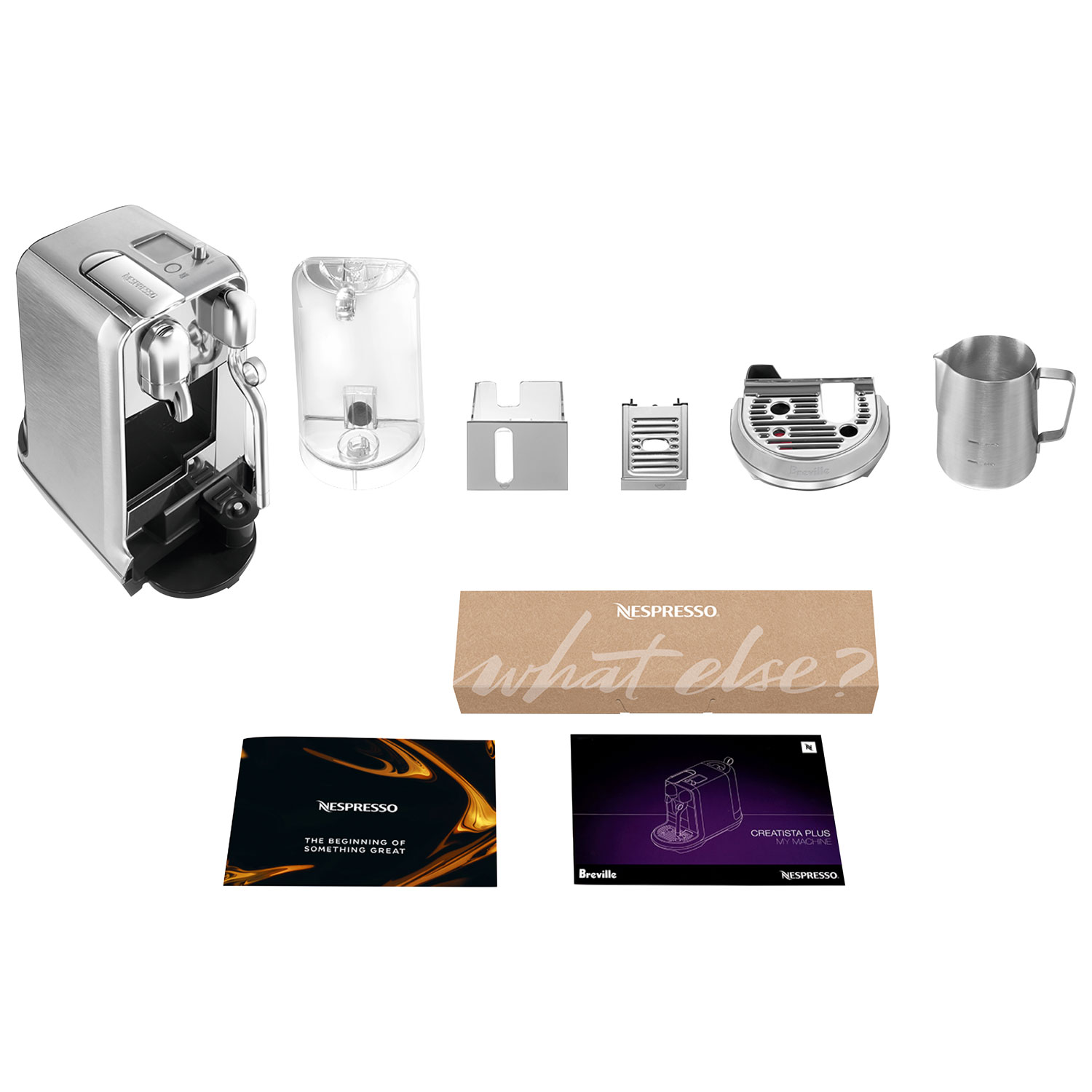 Machine à expresso Nespresso Creatista Plus Pod par Breville - Acier inoxydable brossé