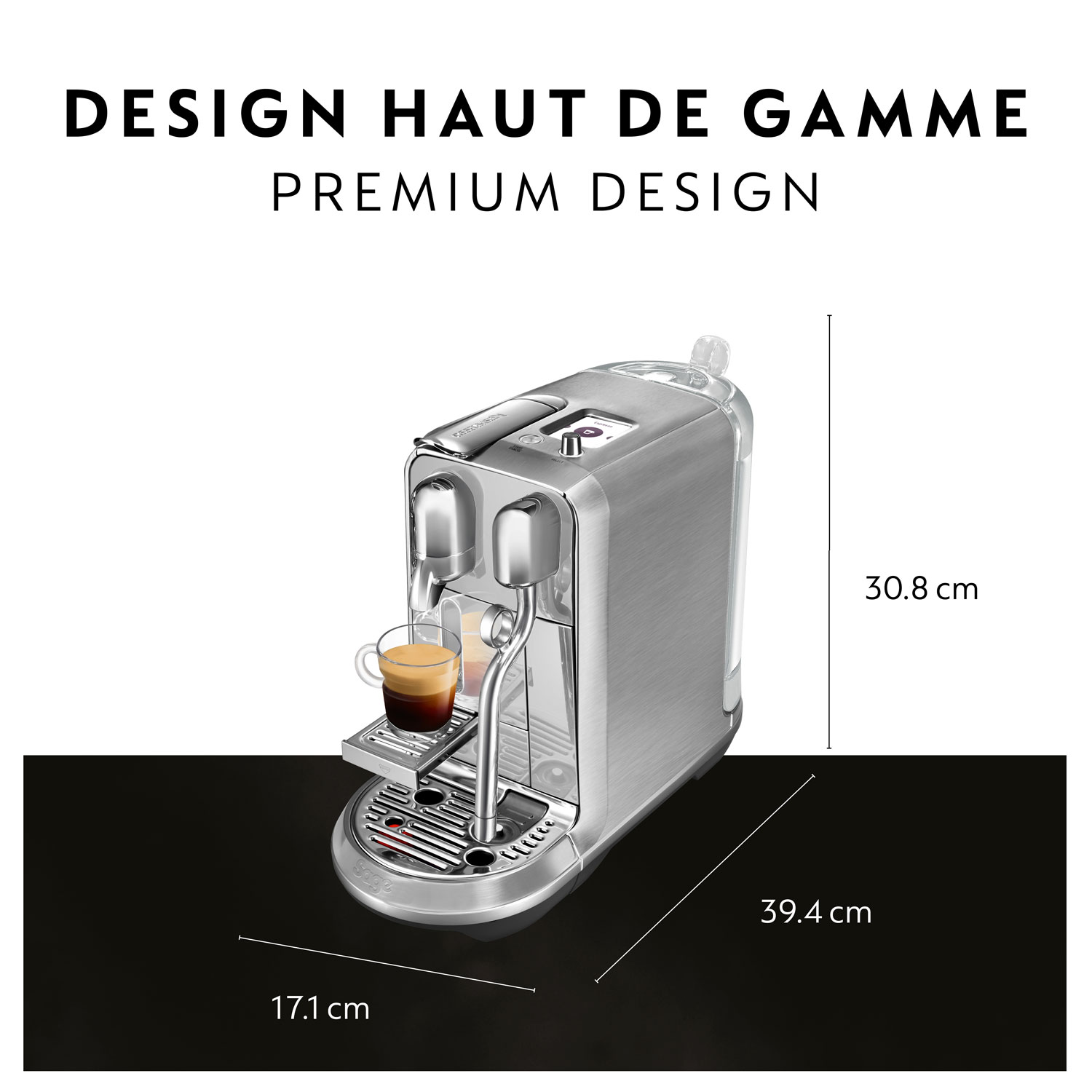 Machine à expresso Nespresso Creatista Plus Pod par Breville - Acier inoxydable brossé