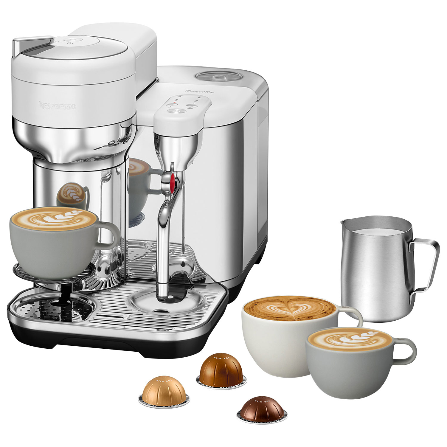 Nespresso Vertuo Creatista Pod Espresso Machine by Breville - Sea Salt