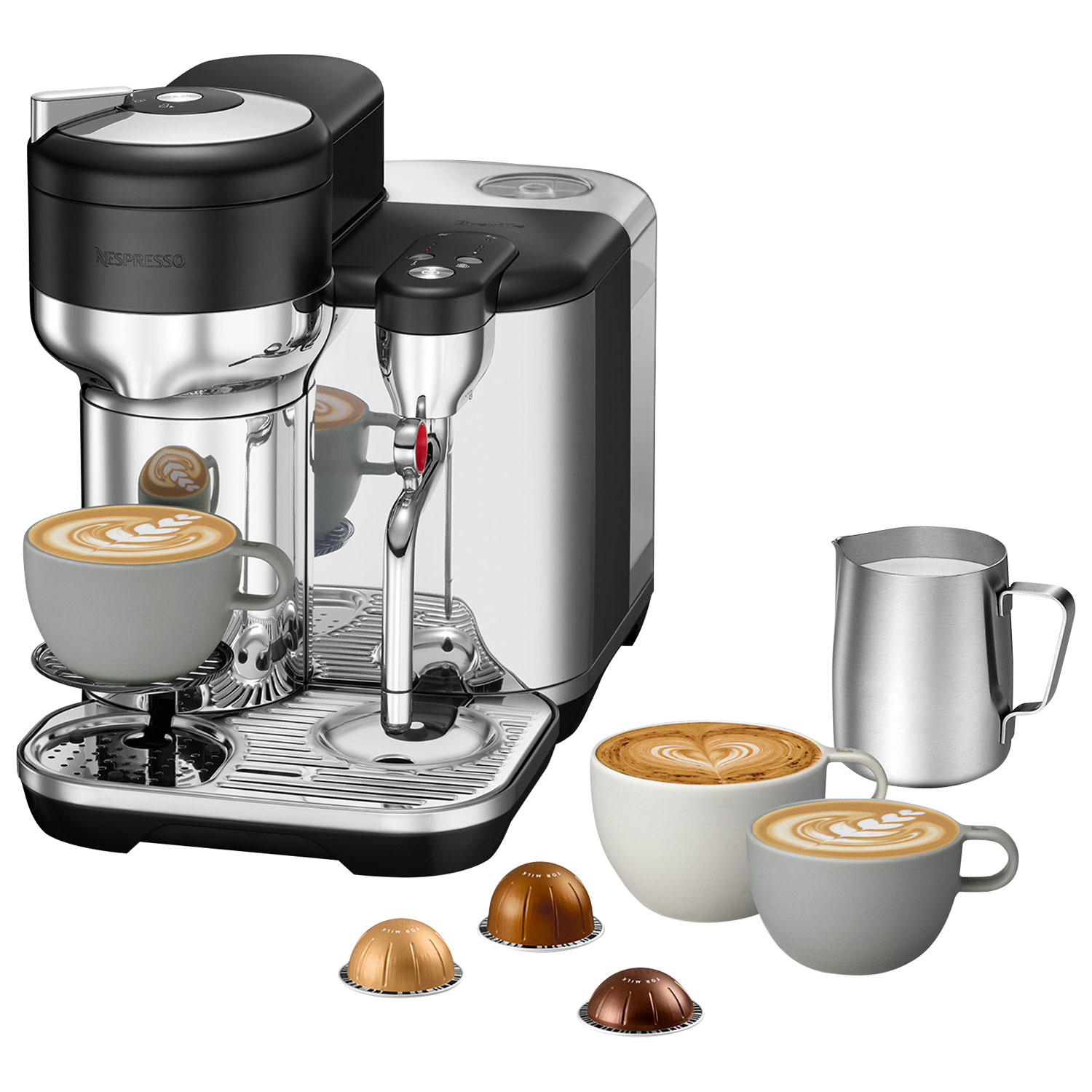 Nespresso Vertuo Creatista Pod Espresso Machine by Breville - Black Truffle