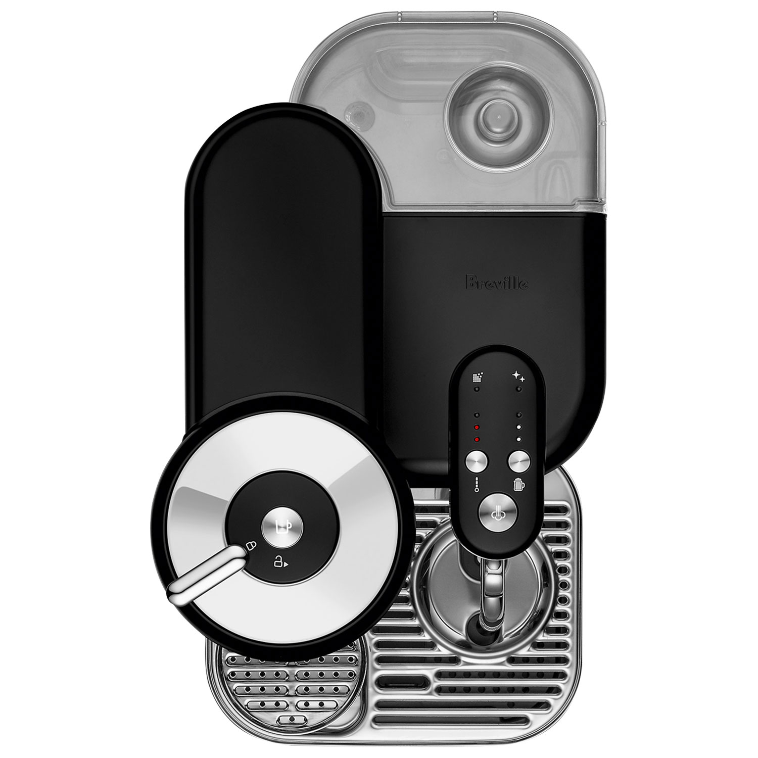 Machine à espresso à dosettes Vertuo Creatista Nespresso de Breville - Truffe noire