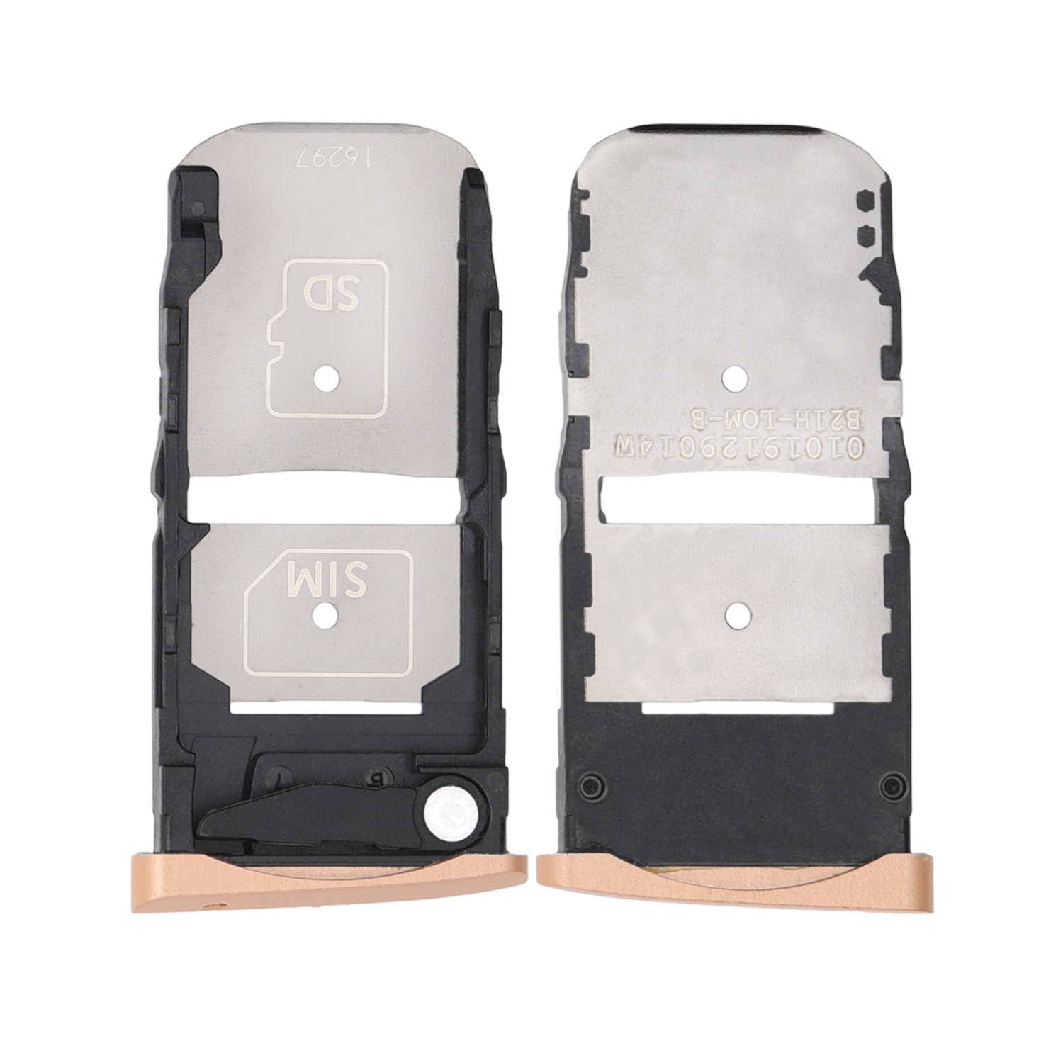 Replacement Sim Tray Compatible For Motorola Moto Z Force Droid (Rose Gold)