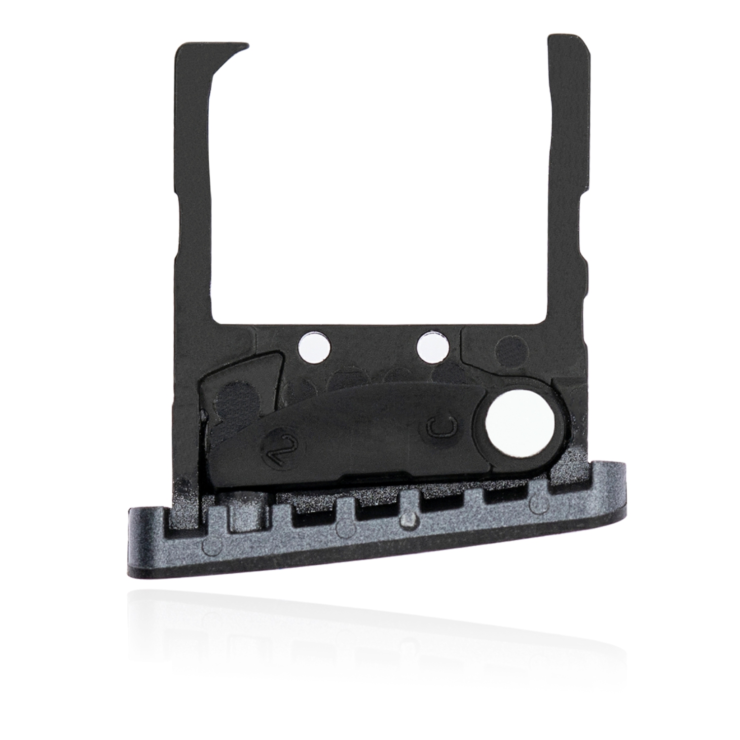 Replacement Single Sim Card Tray Compatible For Motorola Razr 5G (Polished Graphite)