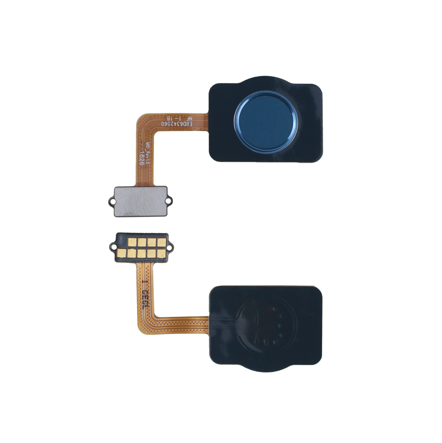 Replacement Fingerprint Reader With Flex Cable Compatible For LG Q7 Alpha / Q7 Plus (Moroccan Blue)