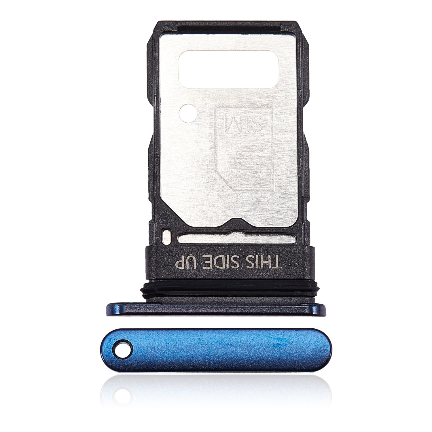 Replacement Single Sim Card Tray Compatible For Motorola Edge 5G (Nebula Blue)