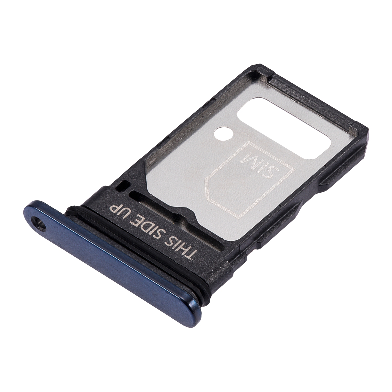 Replacement Single Sim Card Tray Compatible For Motorola Edge 5G (Nebula Blue)