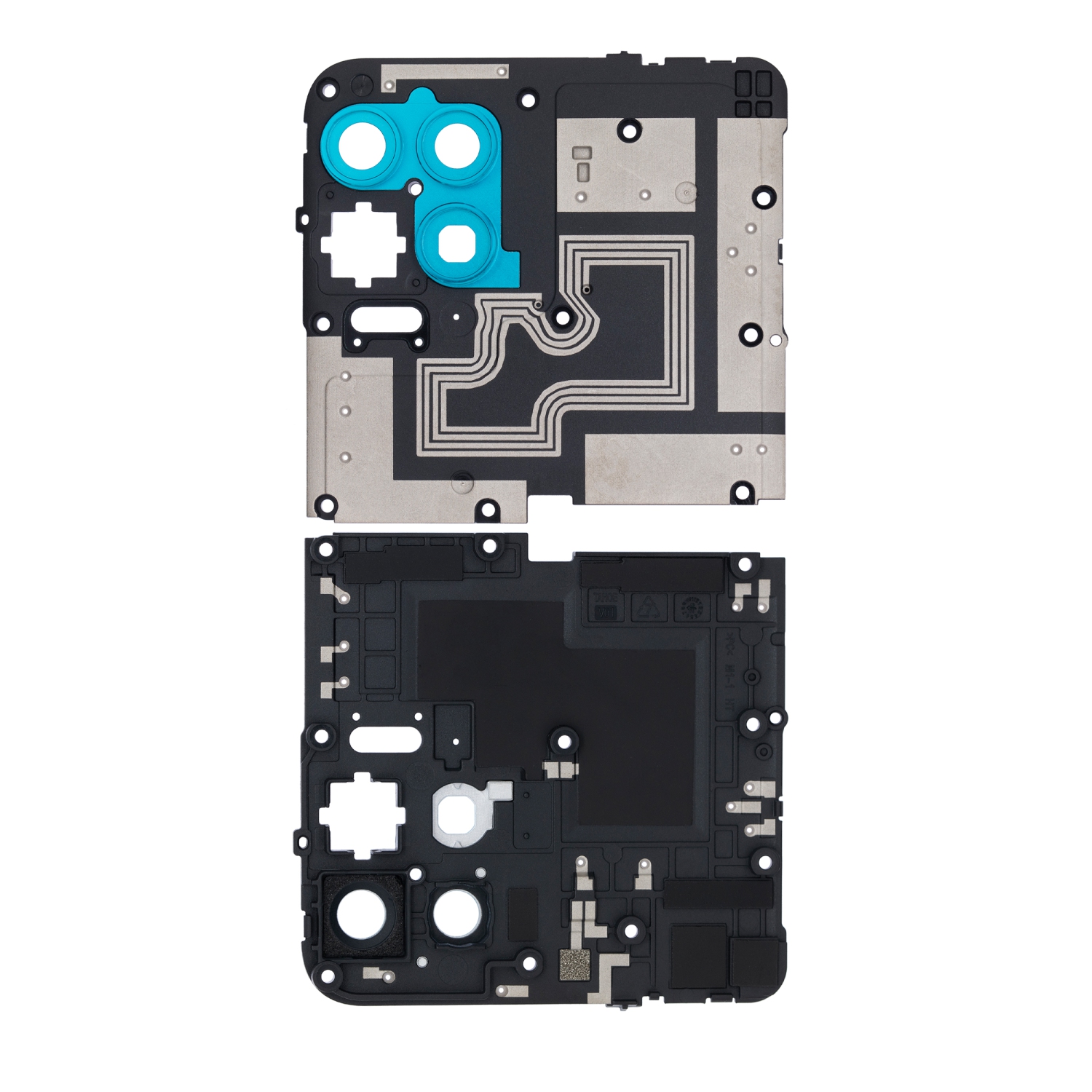 Objectif arrière de remplacement avec support compatible avec le Moto G100 de Motorola (ciel iridescent)