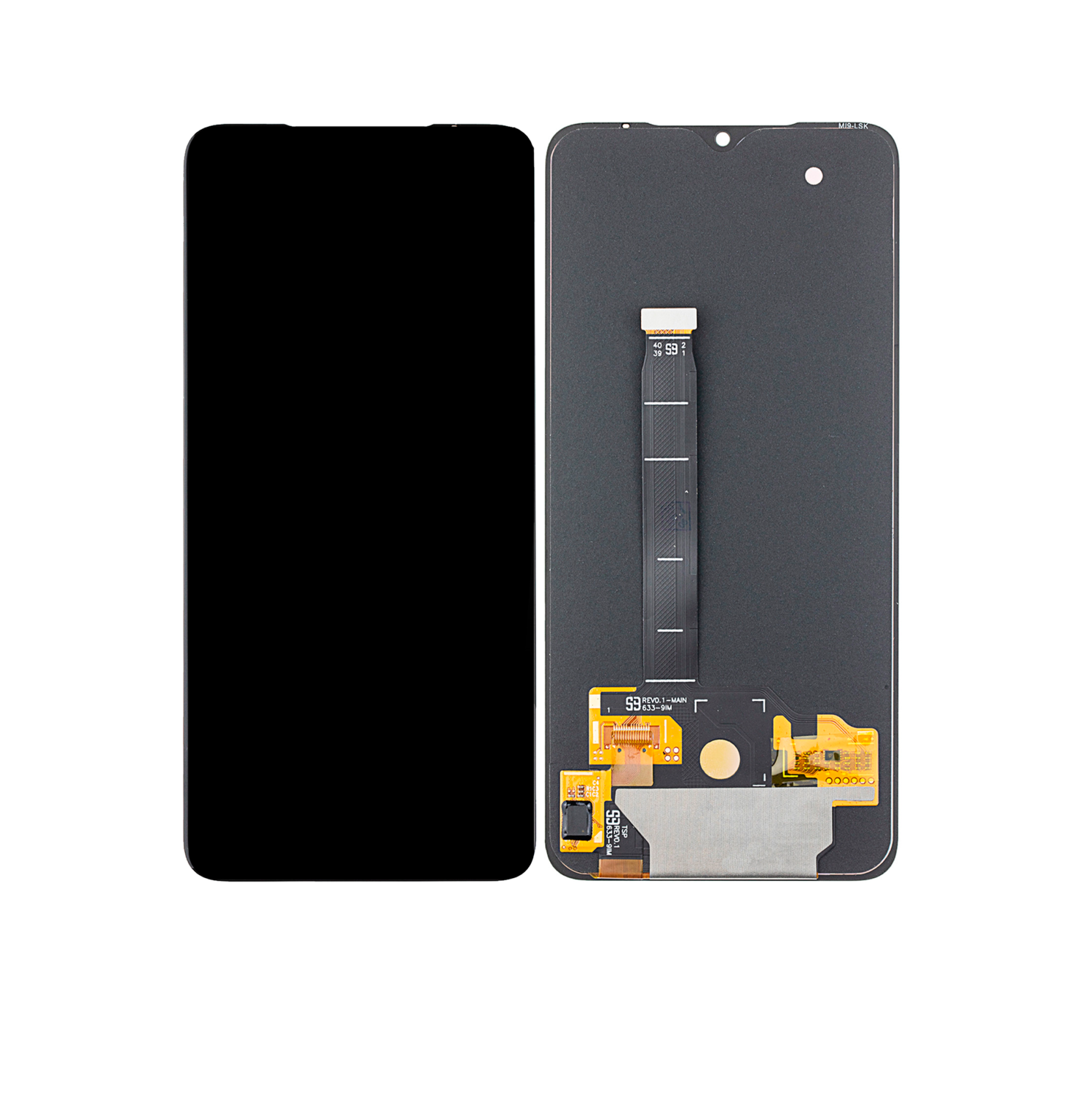 Remis à neuf - assemblage LCD de remplacement sans cadre compatible avec Xiaomi mi 9 / mi 9 Pro (toutes les couleurs)