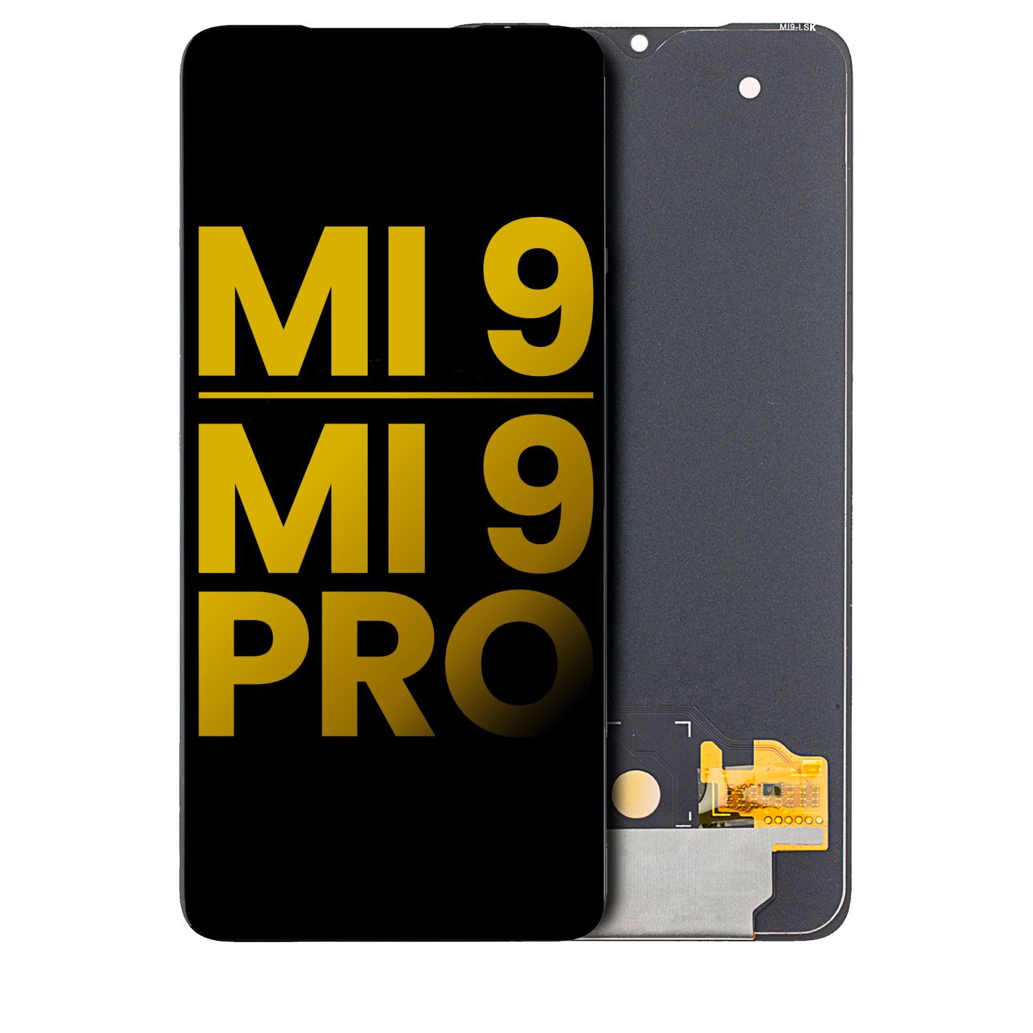 Remis à neuf - assemblage LCD de remplacement sans cadre compatible avec Xiaomi mi 9 / mi 9 Pro (toutes les couleurs)