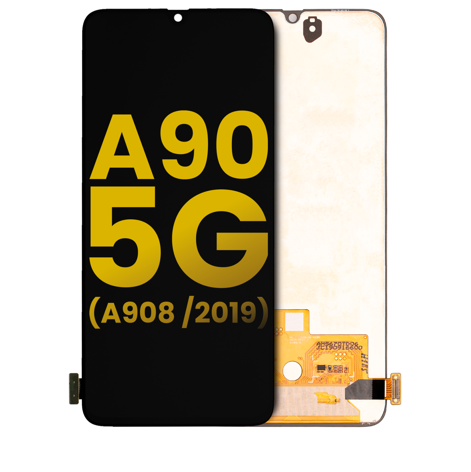 Refurbished - Replacement OLED Assembly Without Frame Compatible For Samsung Galaxy A90 5G (A908 / 2019) (Black)