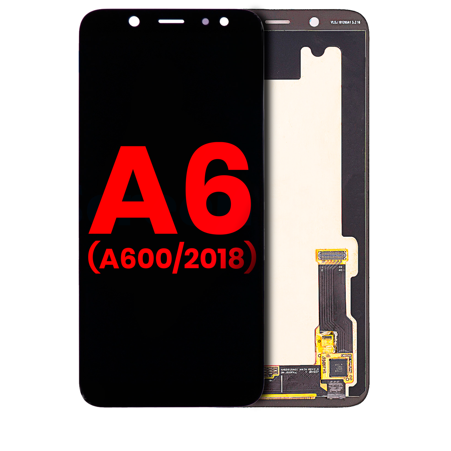 Replacement OLED Assembly Without Frame Compatible For Samsung Galaxy A6 (A600 / 2018) (Aftermarket Plus) (All Colors)
