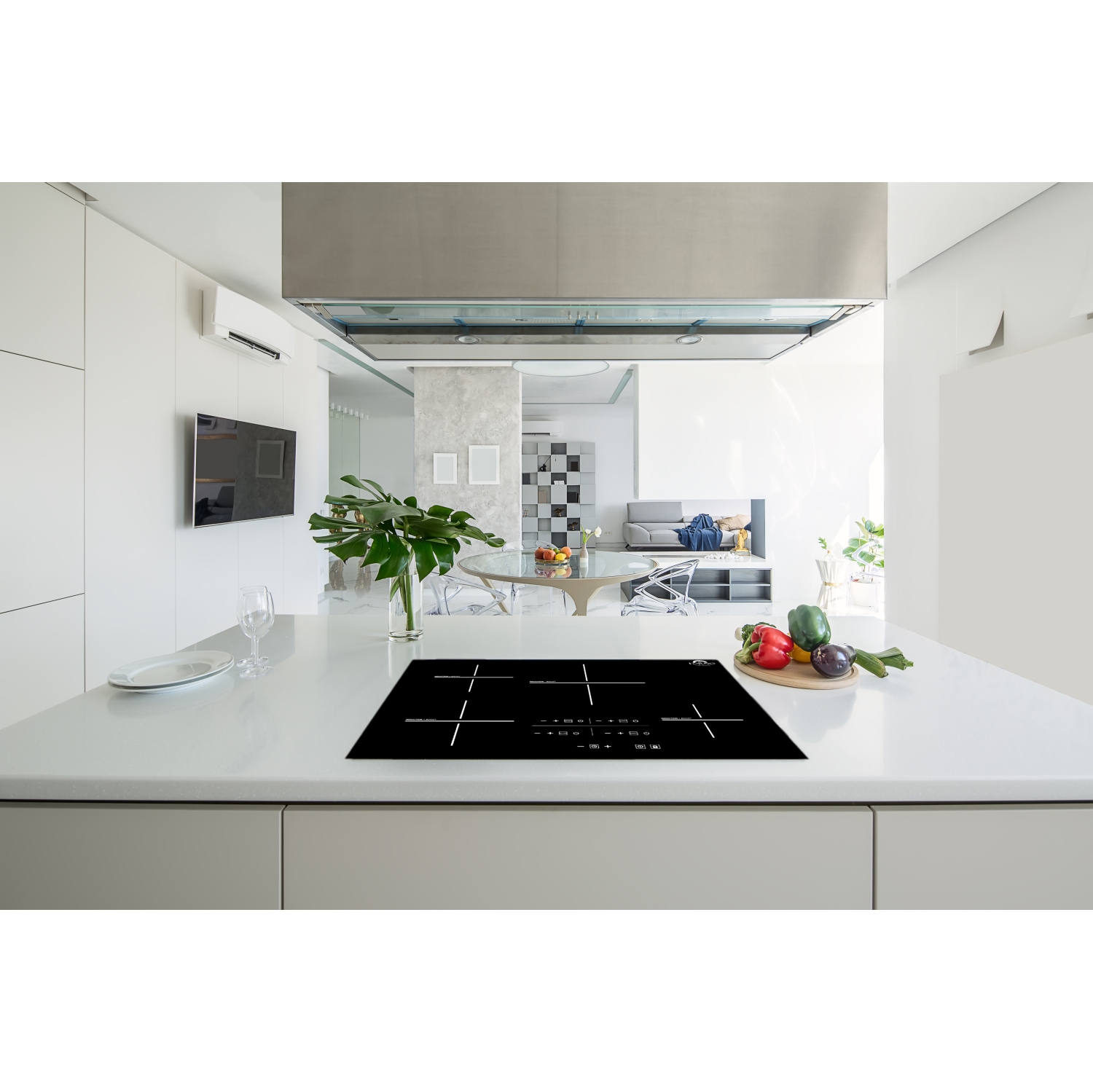 Surface de cuisson Forno Lecce à induction avec commandes tactiles intégrées de 30&nbsp;po