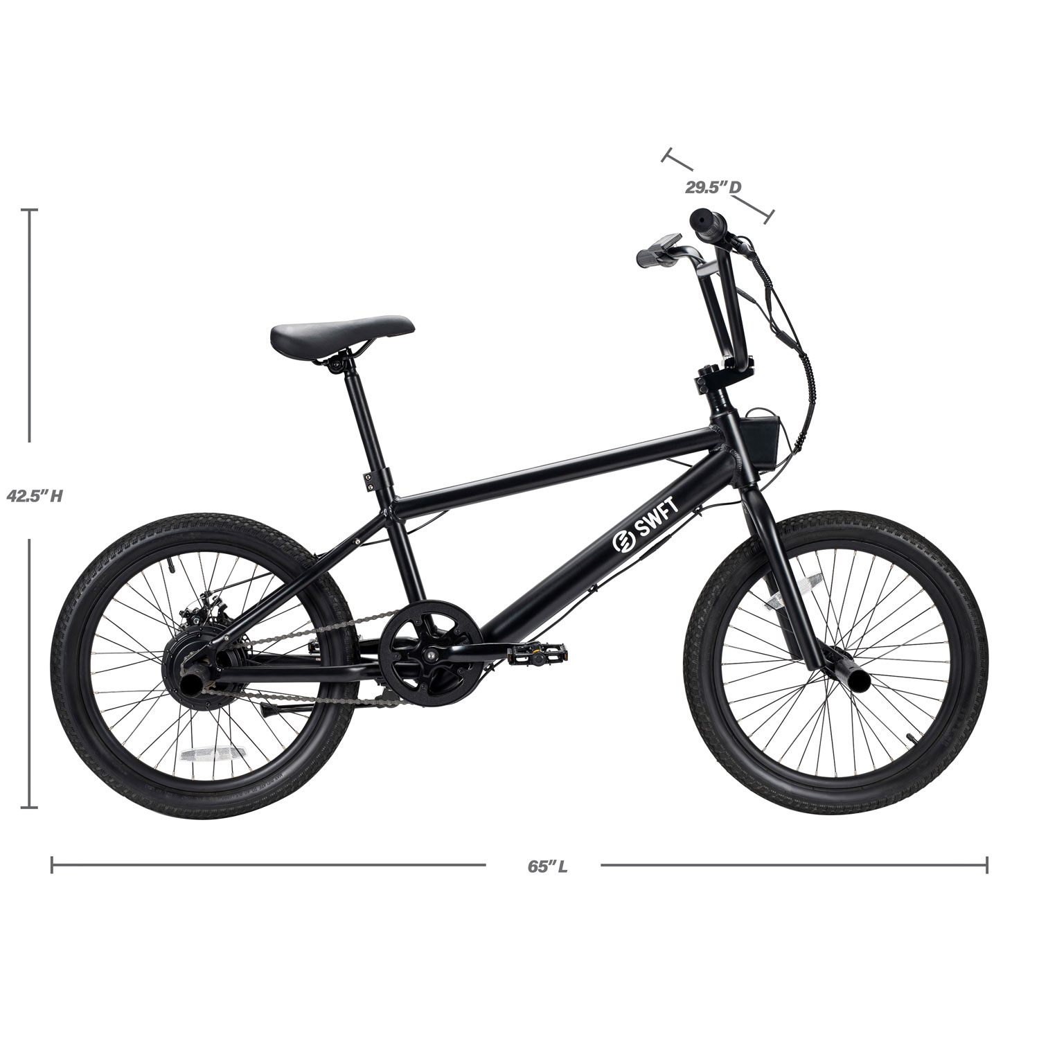 Momabikes Freestyle 360 BMX Bike, Black