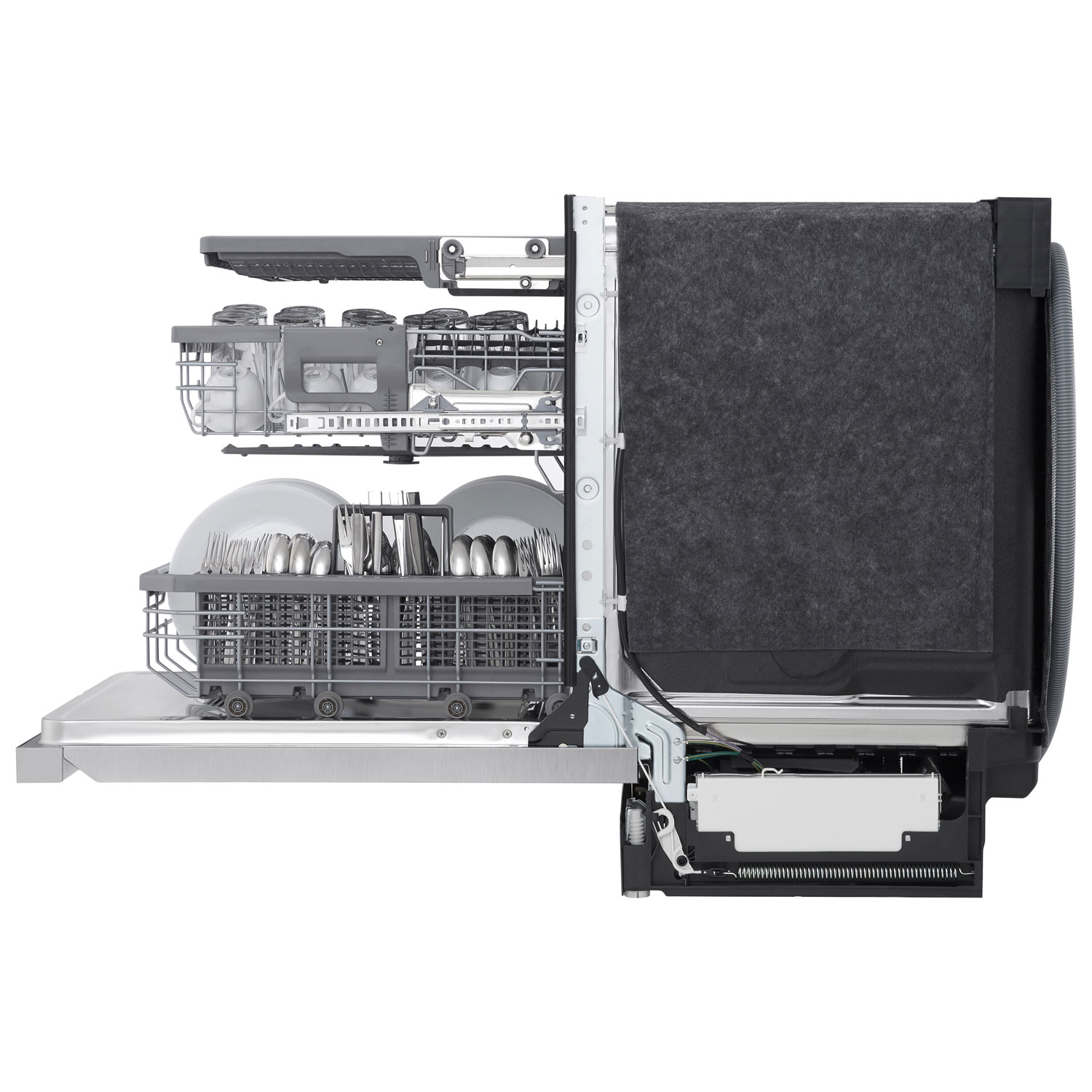 LG 24" 44dB Built-In Dishwasher with Third Rack - Smudge Resistant Stainless Steel