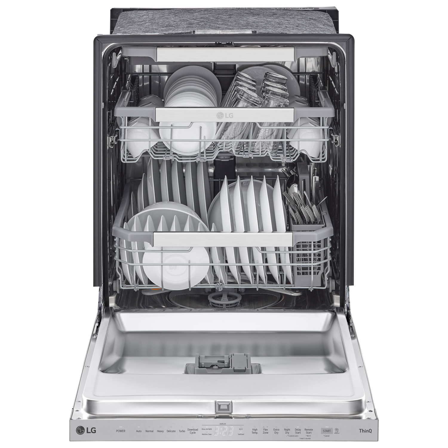 LG 24" 44dB Built-In Dishwasher with Third Rack - Smudge Resistant Stainless Steel