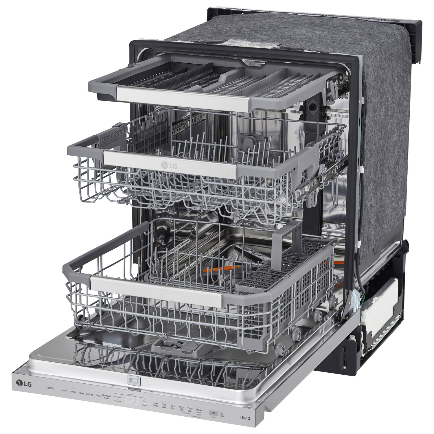 LG 24" 44dB Built-In Dishwasher with Third Rack - Smudge Resistant Stainless Steel