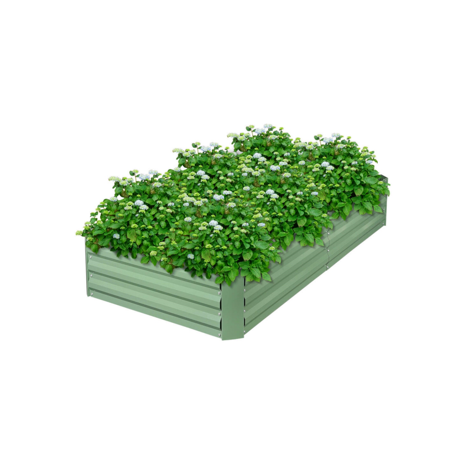 6 x 3 x bac de jardinage surélevé en métal 1 pi, jardinière extérieure robuste résistante aux intempéries et anti-rouille pour légumes en