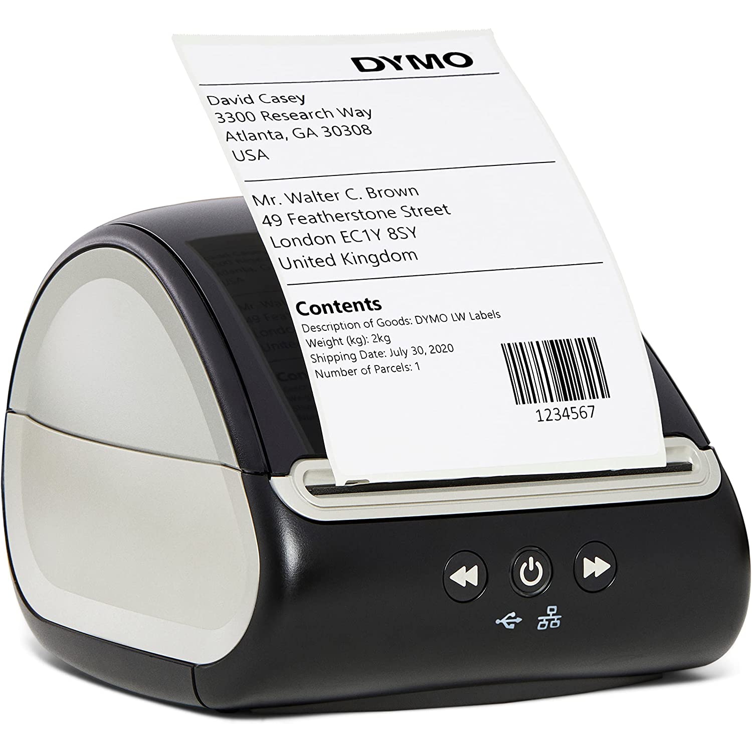 Dymo LabelWriter 5XL Direct Thermal Printer USB Black 2112554
