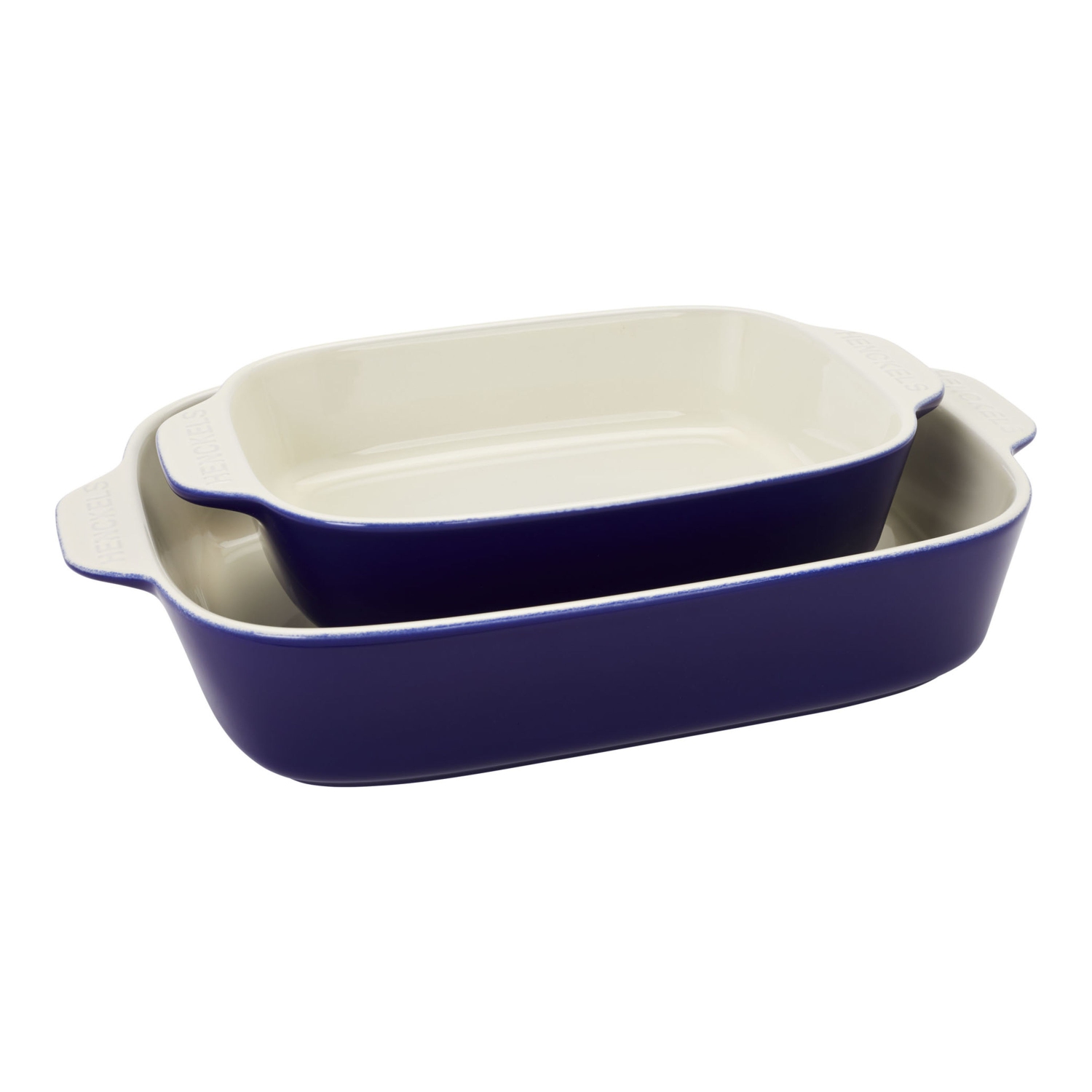 HENCKELS Ceramic 8 Piece Bakeware Set, Dark-Blue