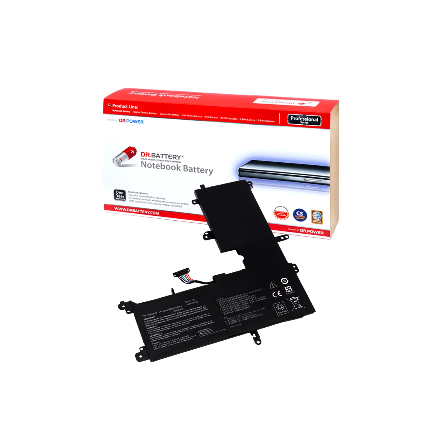 DR. BATTERY B31N1705 0B200-02660100 Battery Compatible for Asus Q405UA TP410UA TP410UF TP410UR UX460UA [11.4V] ***Free Shipping