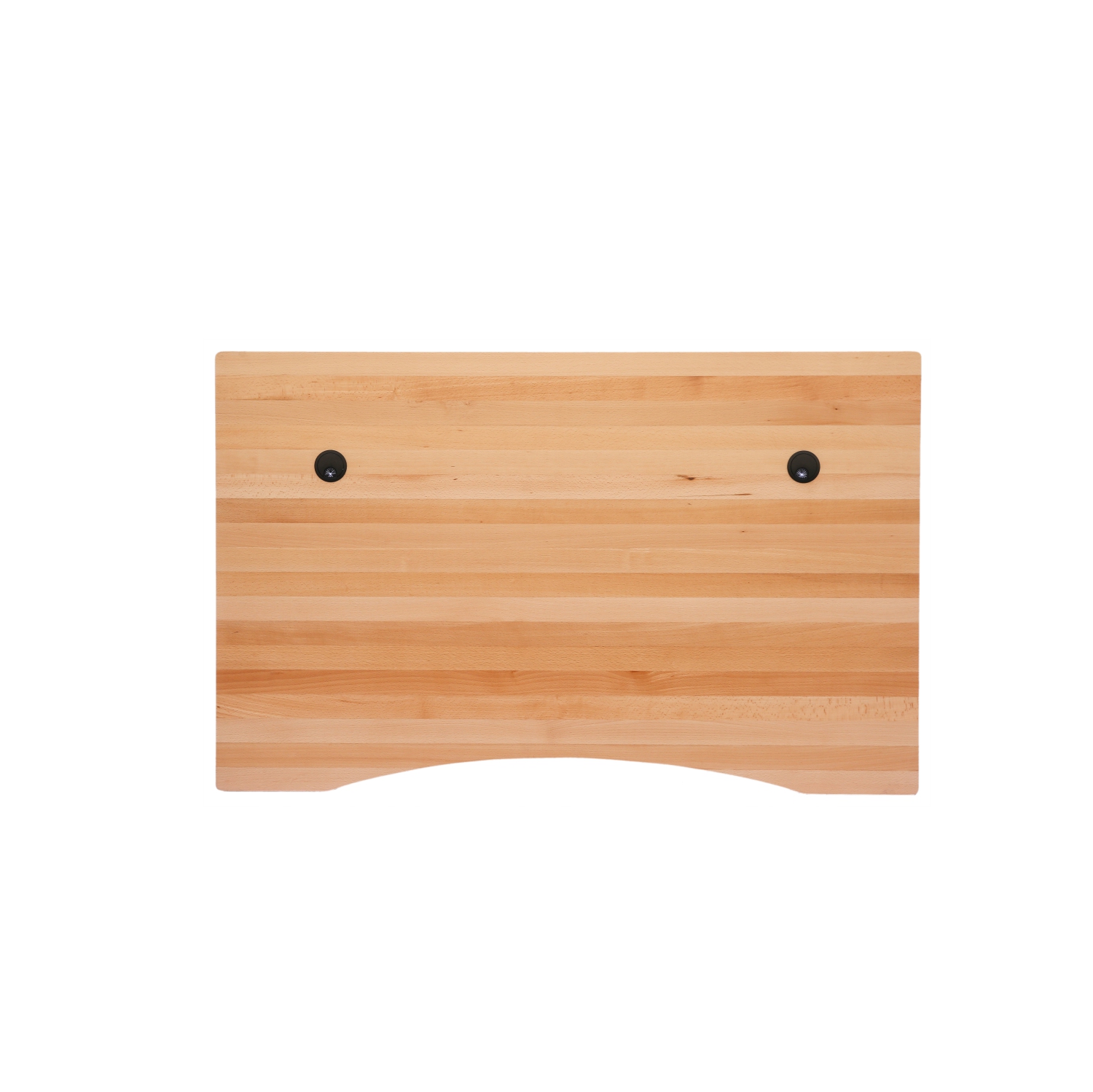 Solid Beech Table Top with 2 Pre-Drilled Grommet Holes