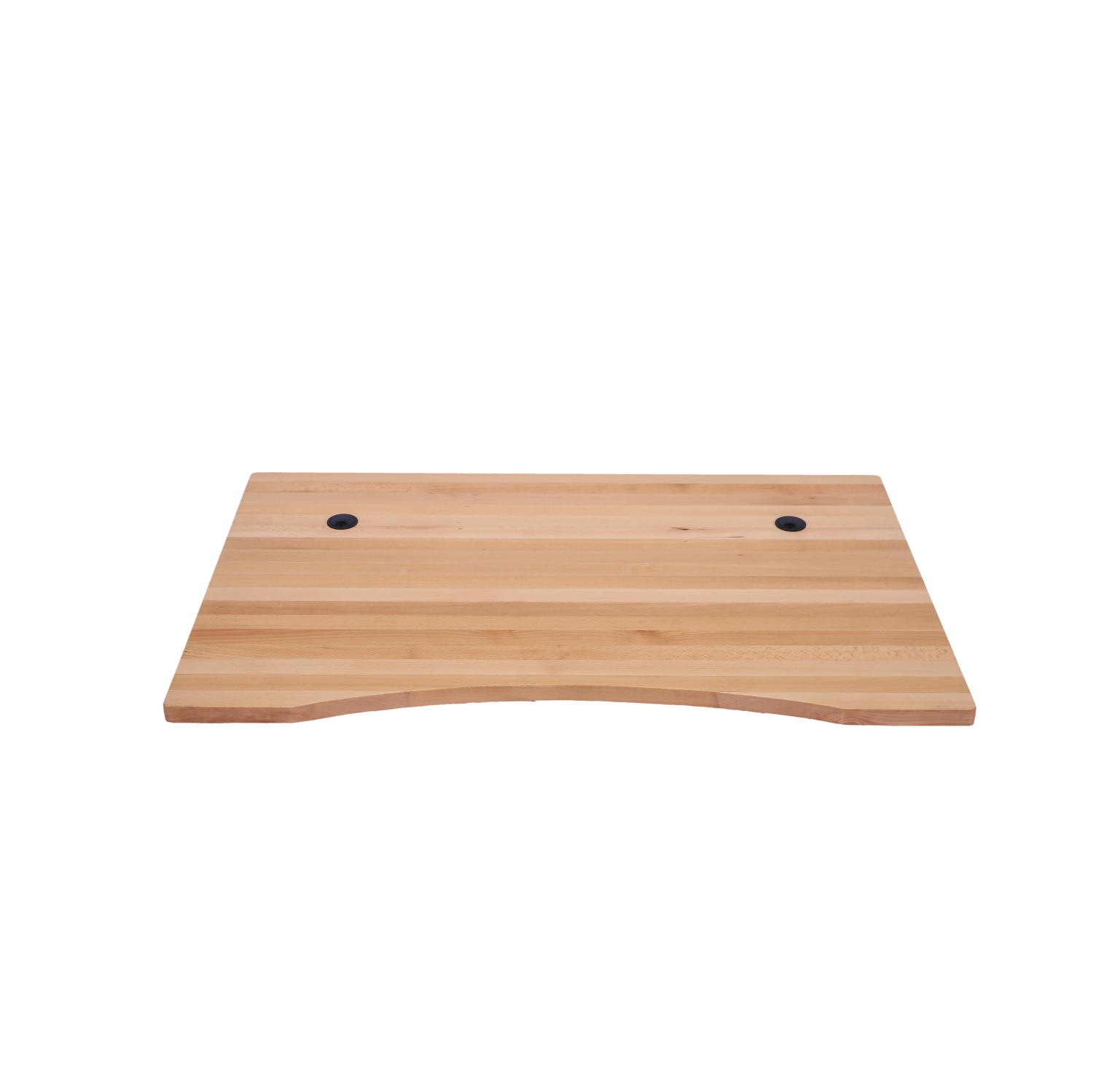 Solid Beech Table Top with 2 Pre-Drilled Grommet Holes