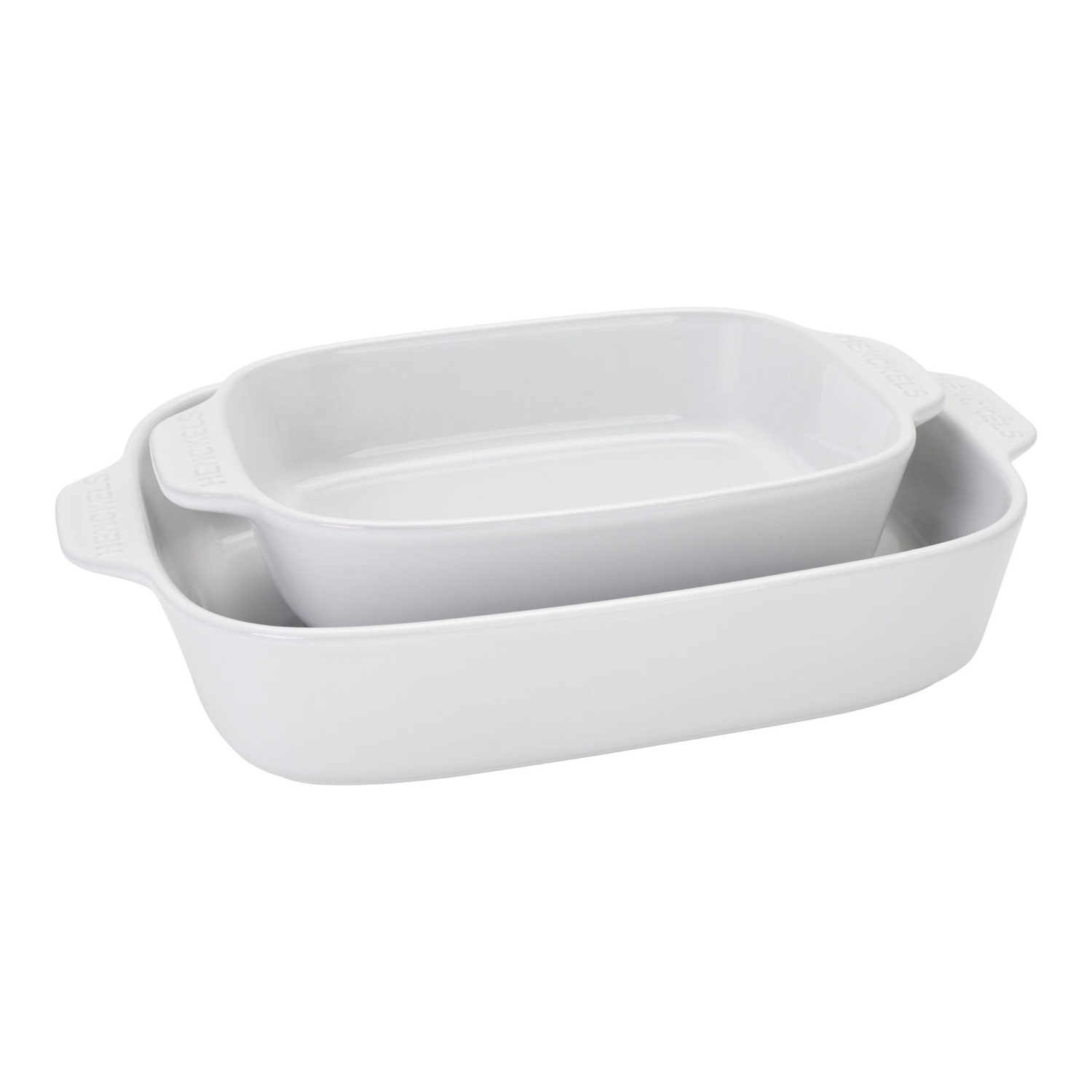 HENCKELS Ceramic 8 Piece Bakeware Set, White