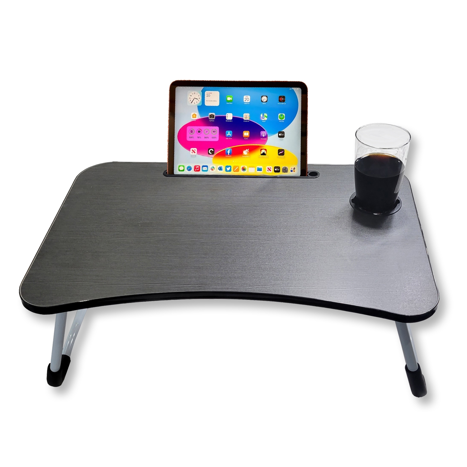 ITY International - Folding Bed Tray, 23.6" x 15.7", 10.2", Black