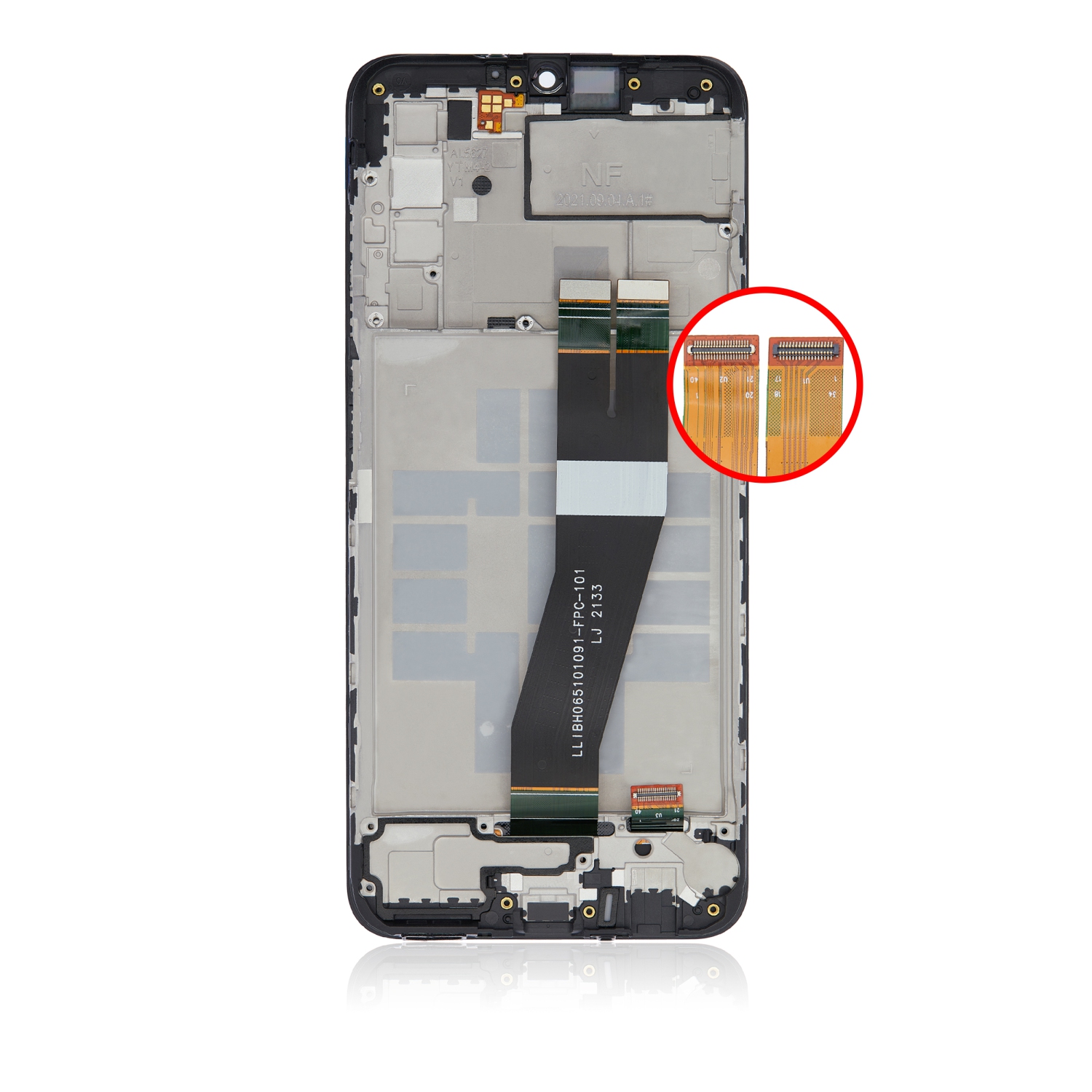 Replacement LCD Assembly With Frame Compatible For Samsung Galaxy A03s (A037M / 2021) (Single Sim) (Type C Frame) (Service Pack) (All Colors)