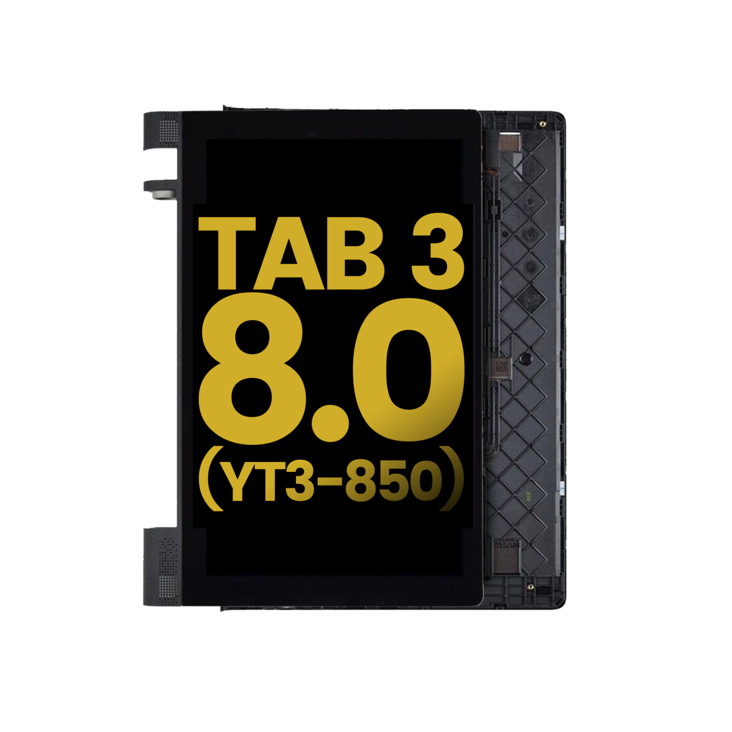 Replacement LCD Assembly With Frame Compatible For Lenovo Yoga Tab 3 8.0" (YT3-850) (Black) (Refurbished)