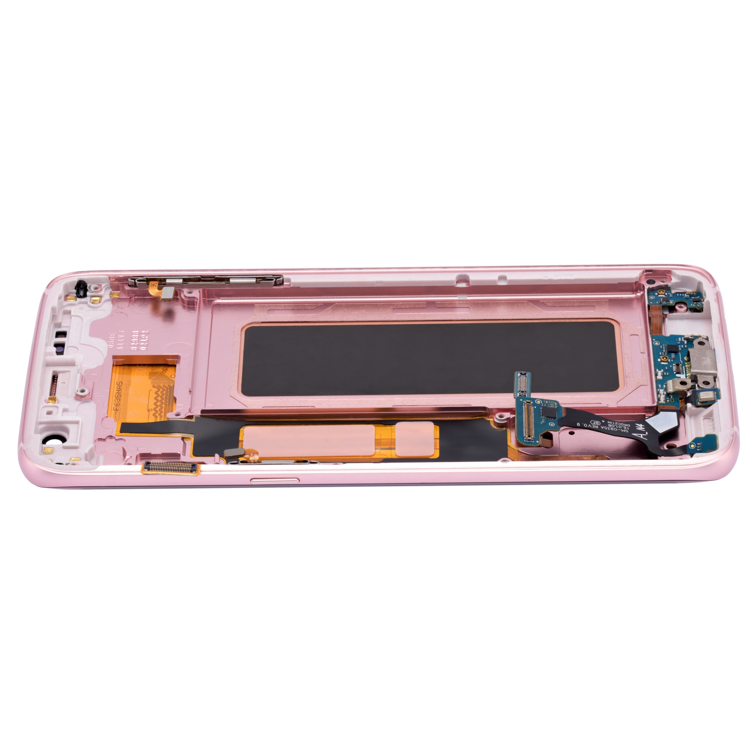 Refurbished - Replacement OLED Assembly With Frame Compatible For Samsung Galaxy S7 Edge (All US Models / G935A) (Rose Gold)