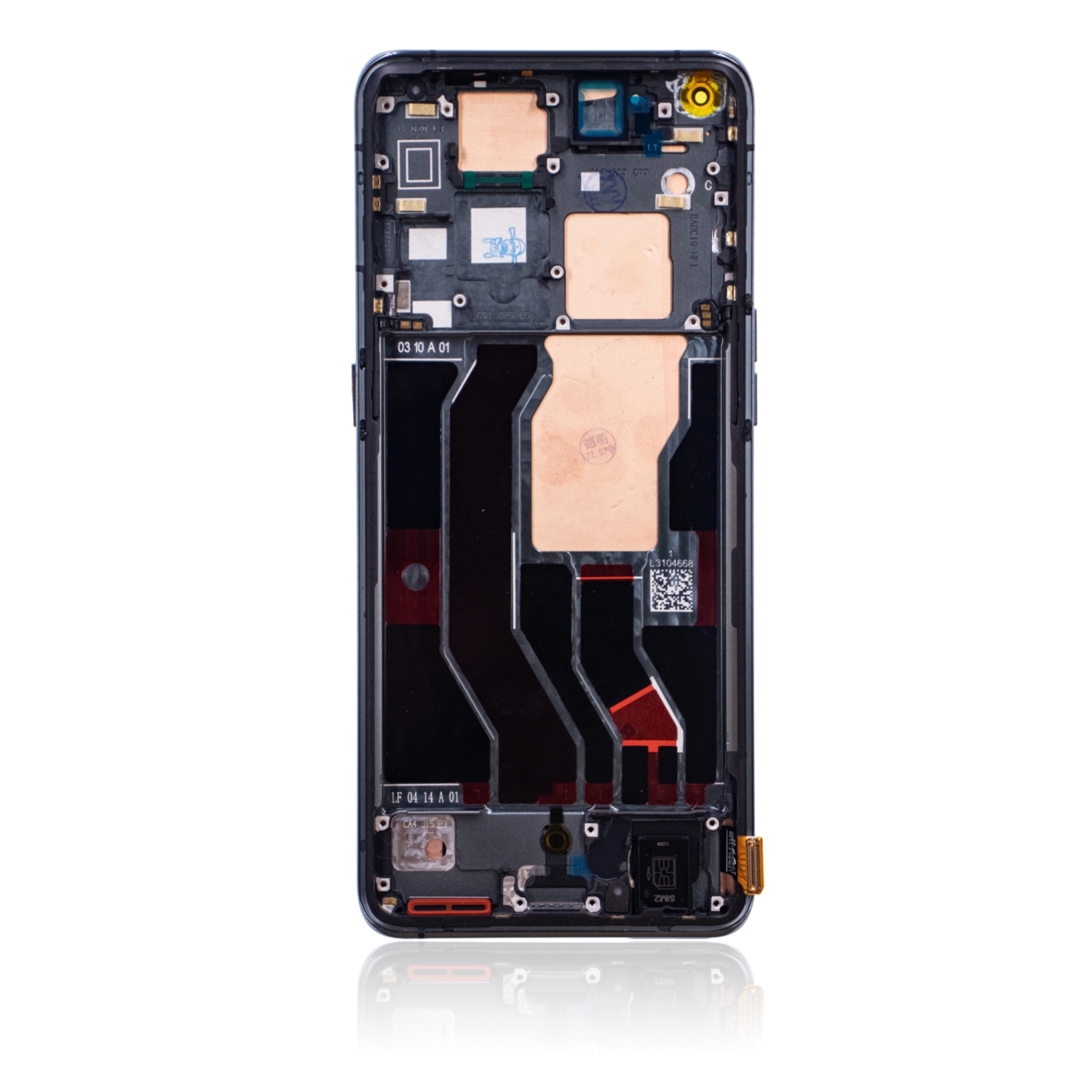 Refurbished (Excellent) - Replacement OLED Assembly With Frame Compatible For OPPO Find X3 / X3 Pro (Gloss Black)