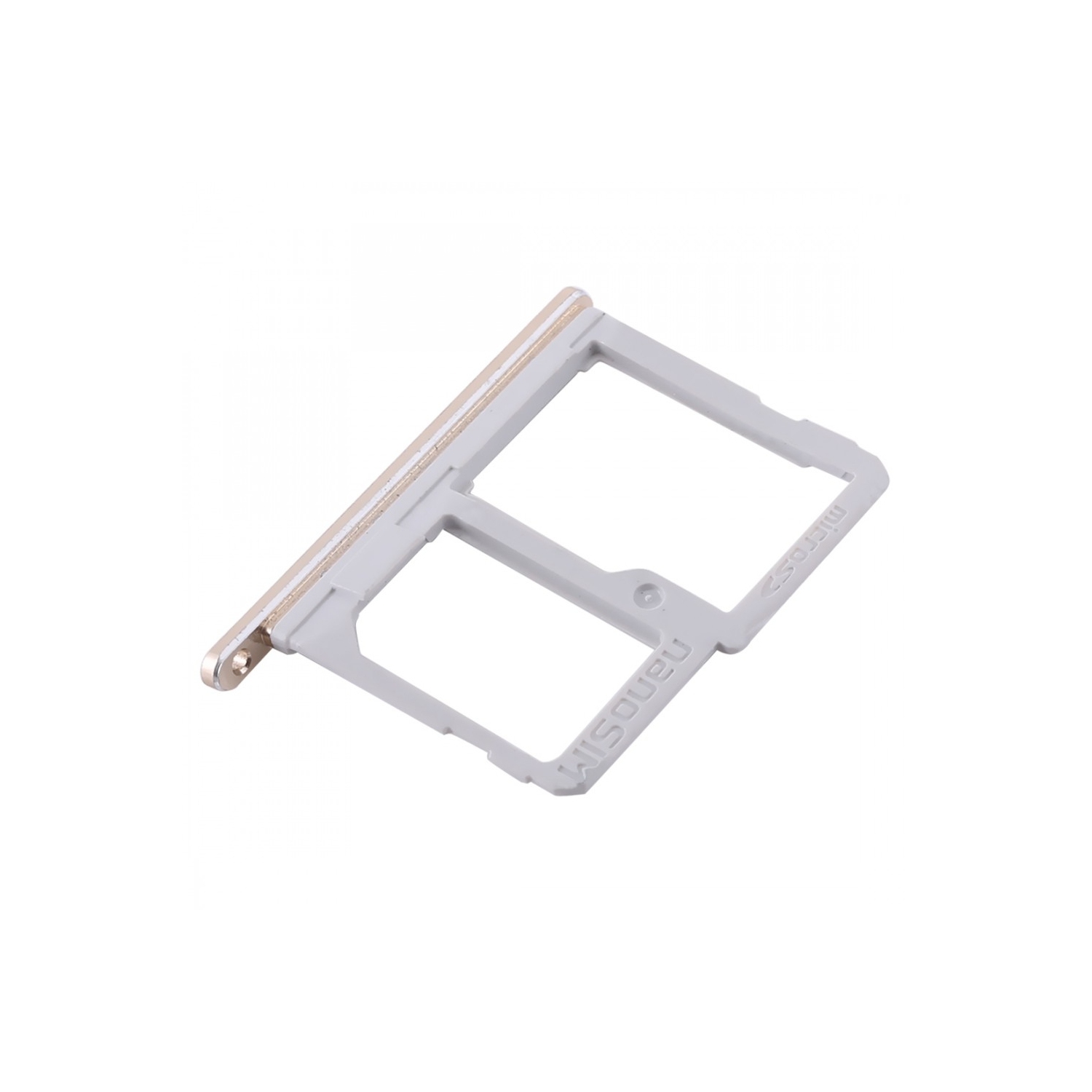 Replacement Sim Card + SD Card Tray Compatible For LG Q6 (Gold)