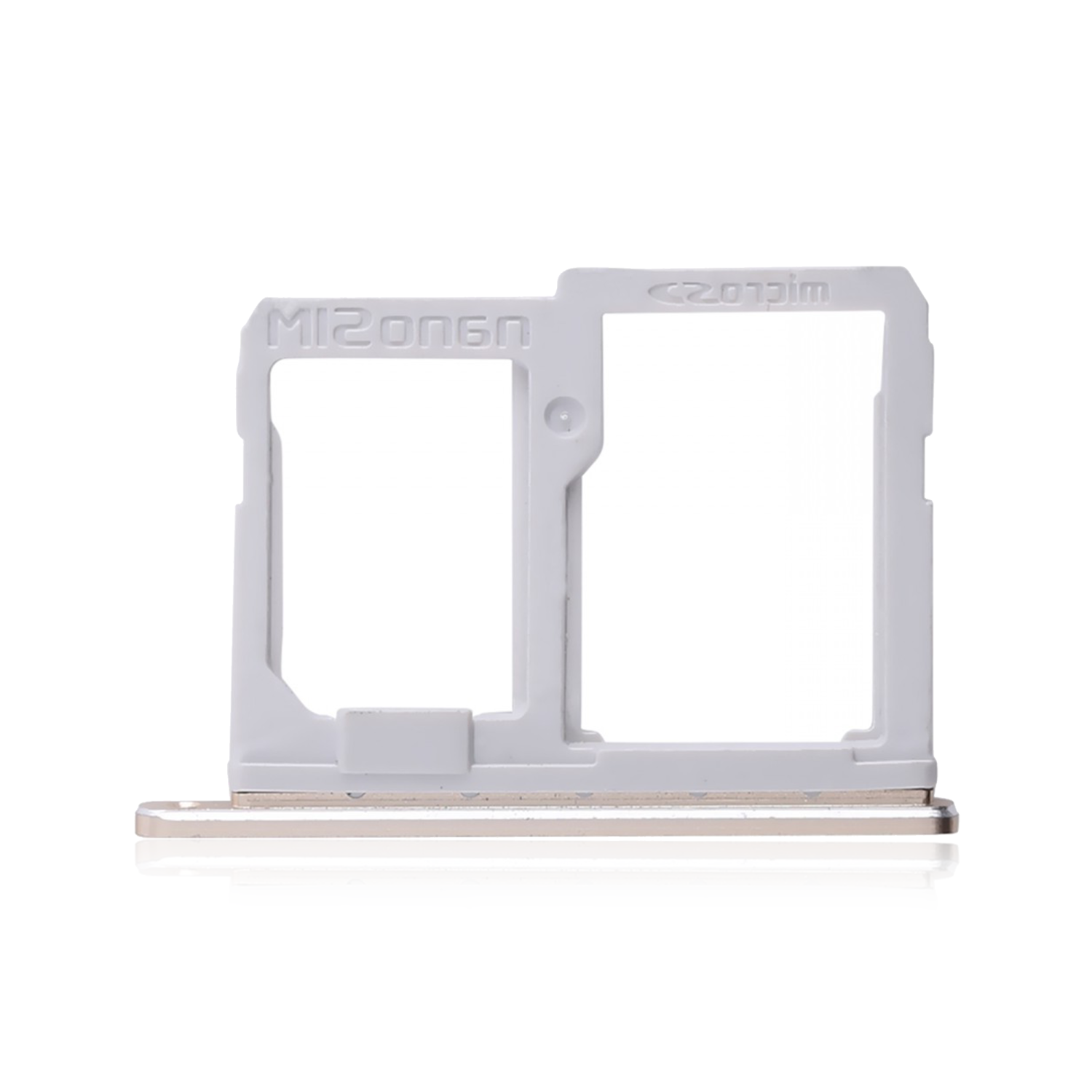 Replacement Sim Card + SD Card Tray Compatible For LG Q6 (Gold)