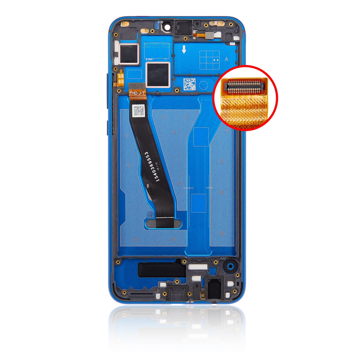 Refurbished (Excellent) - Replacement LCD Assembly With Frame Compatible For Huawei Honor 8X (Blue)