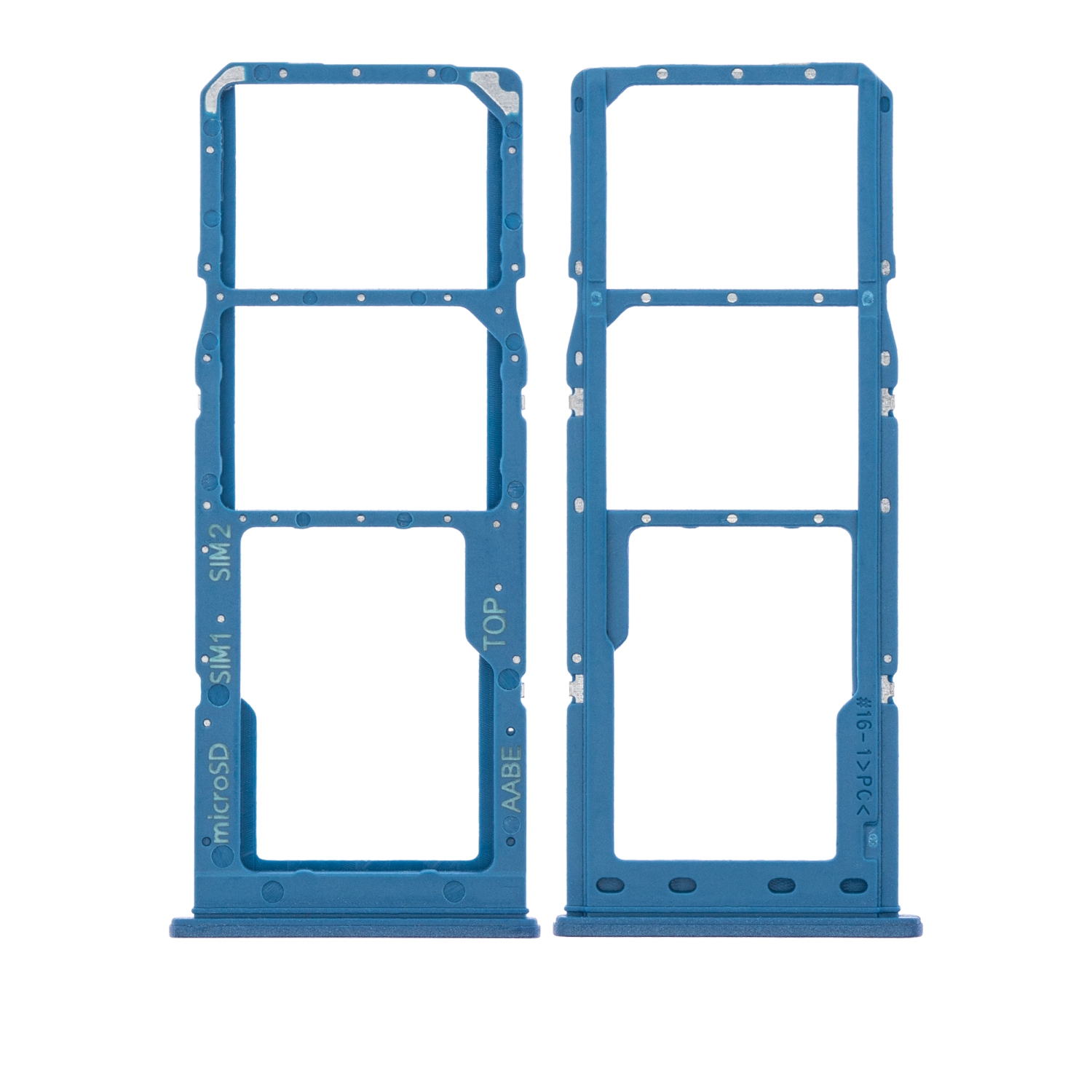 Replacement Dual Sim Card Tray Compatible For Samsung Galaxy A02 (Blue)