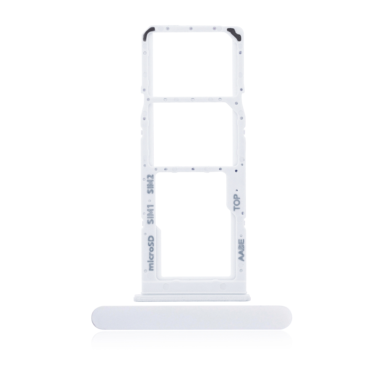 Replacement Dual Sim Card Tray Compatible For Samsung Galaxy A12 (White)